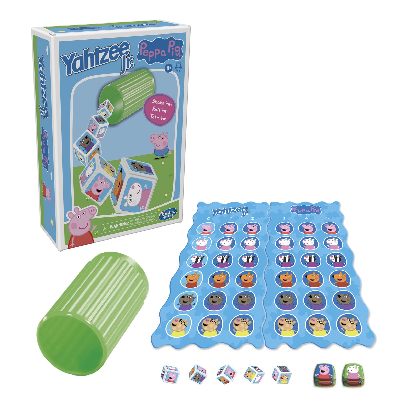 Yahtzee Jr.: Peppa Pig Edition Board Game Counting and Matching Game
