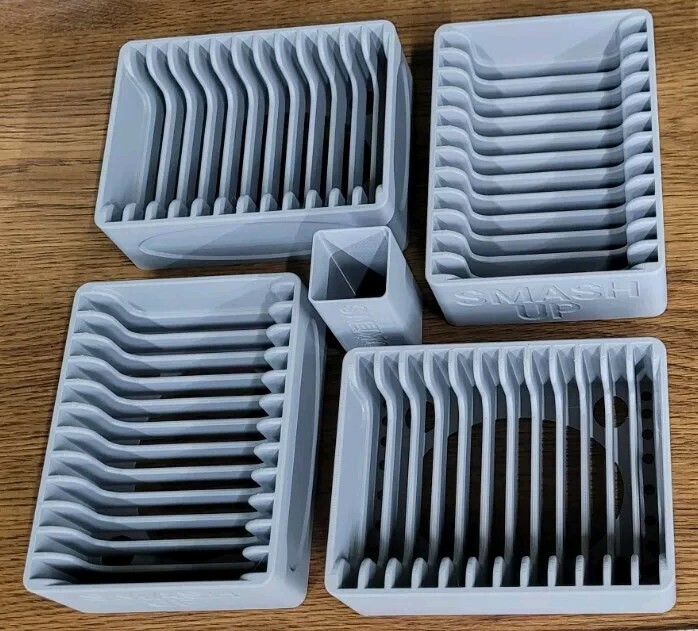 Smash Up Box Insert – 3d Printed – Holds 48 Factions in the original box!