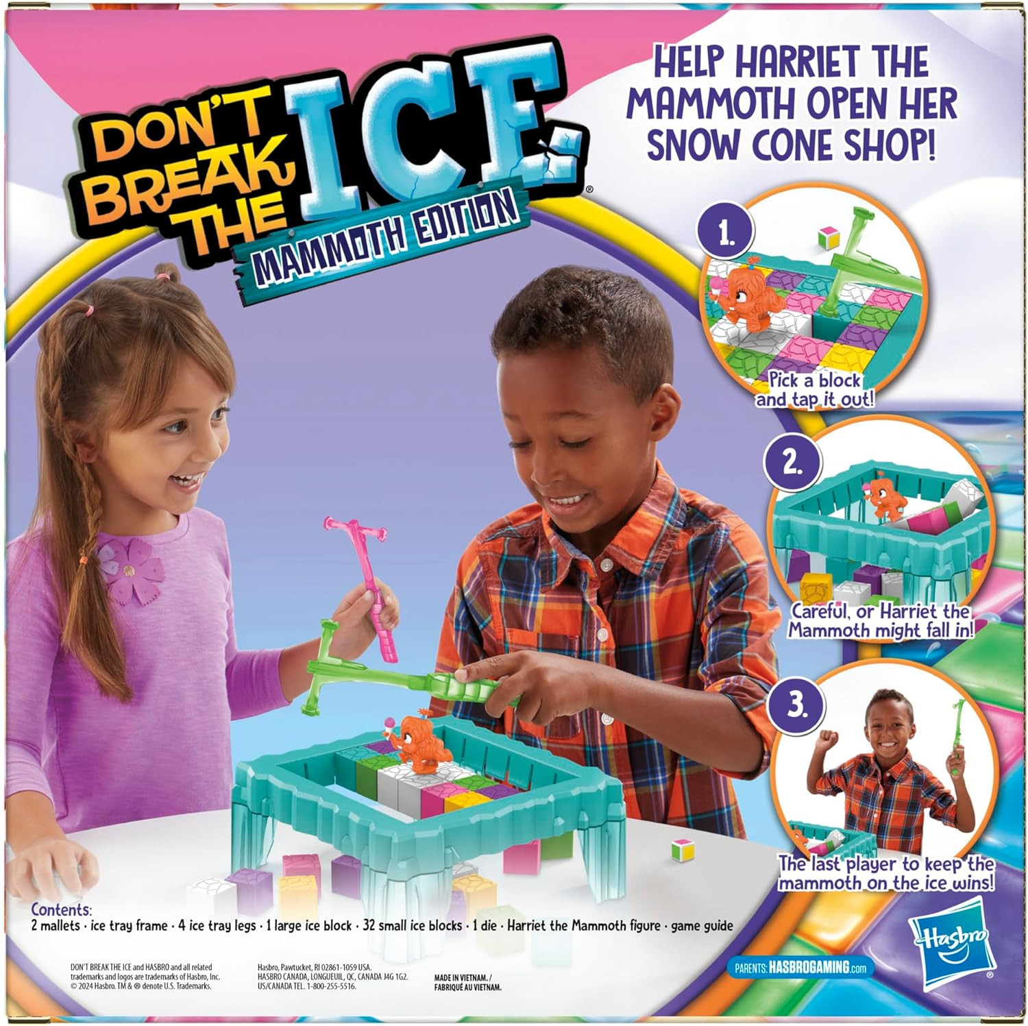 Don’T Break the Ice Mammoth Edition Board Game | Ages 3 and up | 2 to 4 Players