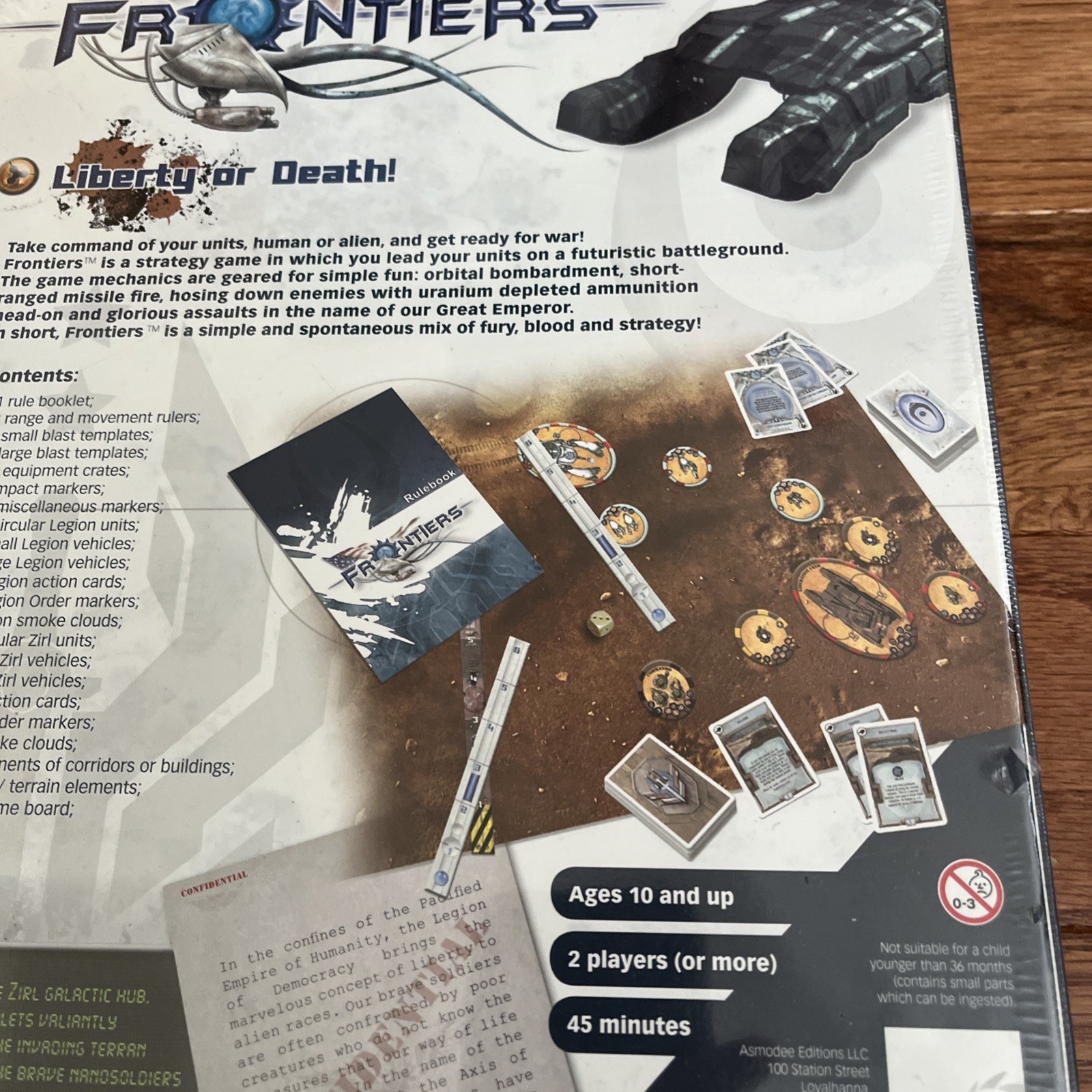 Frontiers Liberty or Death Strategy Board Game – Brand New Sealed – Asmodee