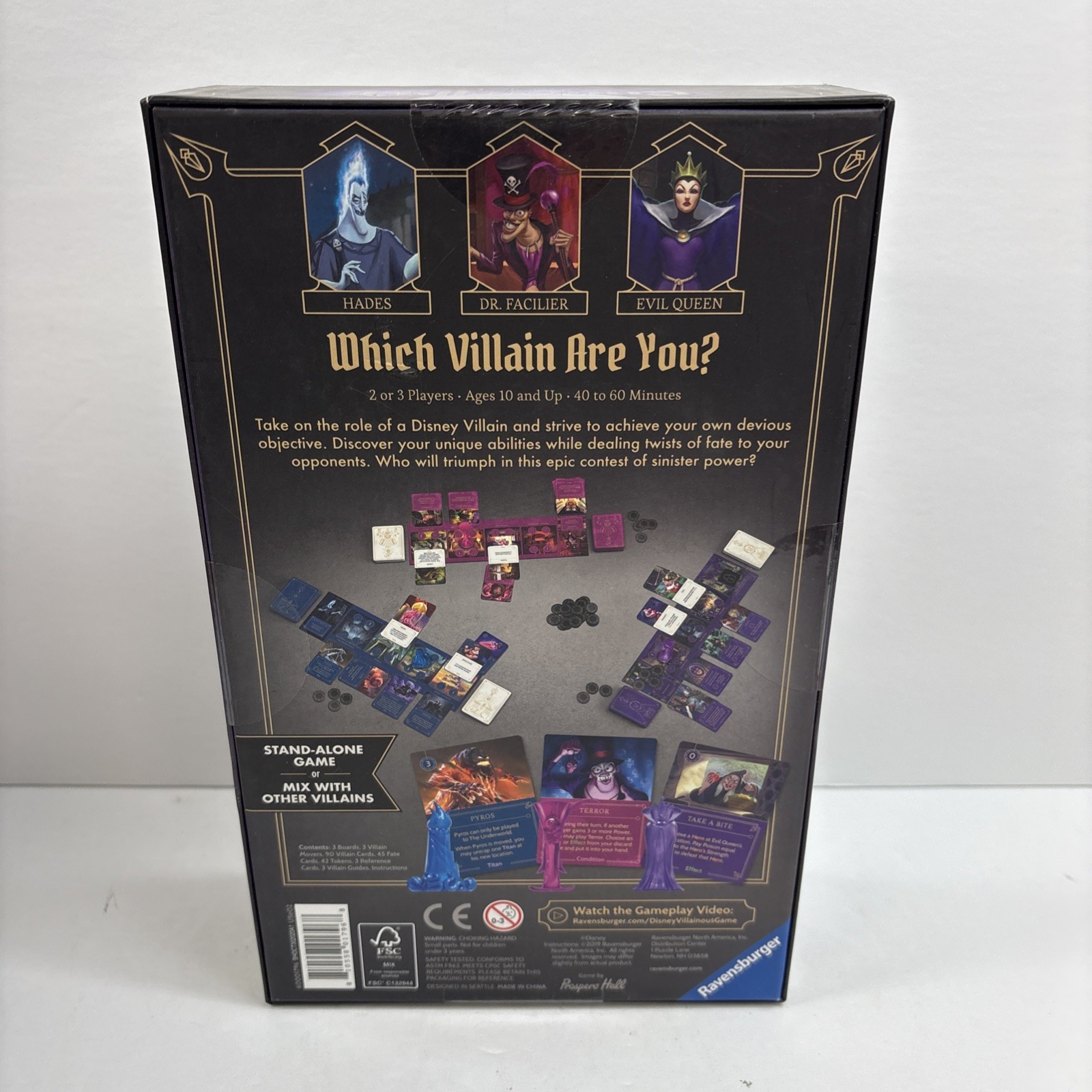 Disney Villainous Wicked to the Core Game 2019 Hades Evil Queen Dr Facilier NEW