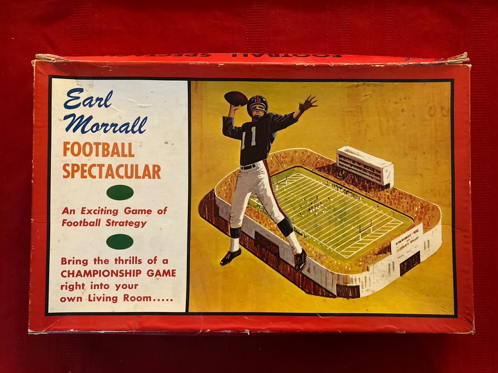 1965 Earl Morrall Football Spectacular game / Unplayed / Colts / 1972 Dolphins