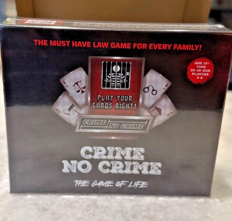 Crime No Crime Law Game of Life | Brand New!