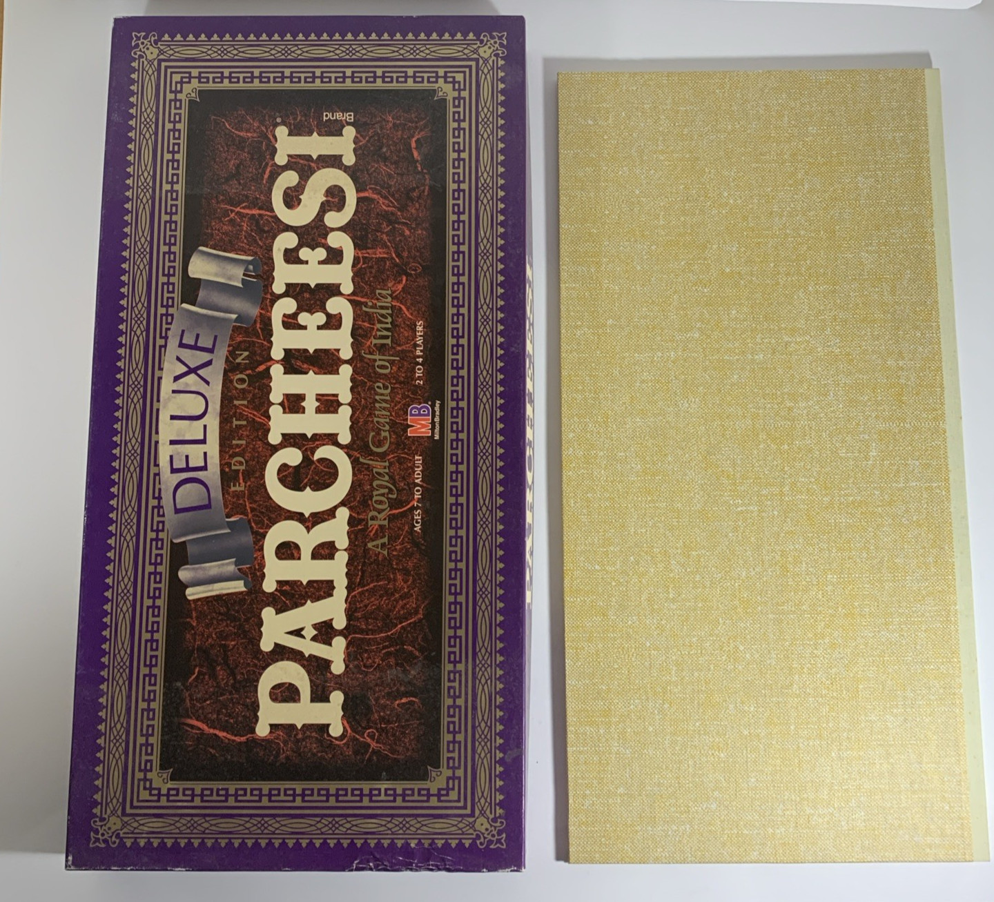 Vintage 1989 Parcheesi Deluxe Board Game Milton Bradley Complete Wood Pawns