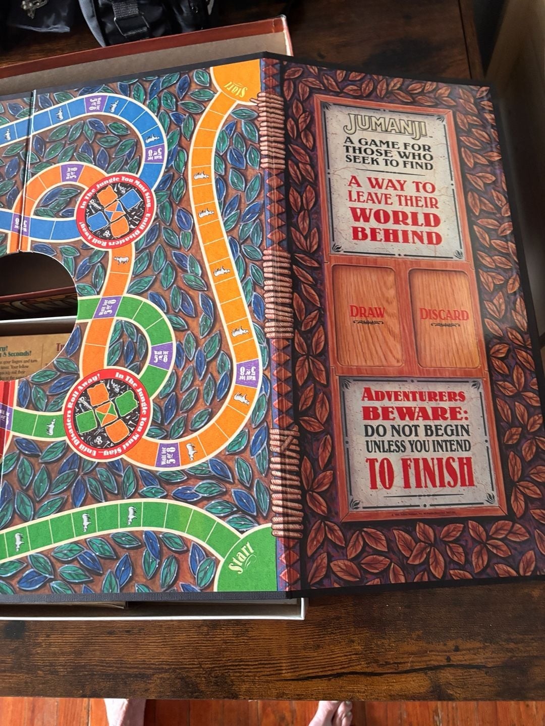 Vintage Jumanji Board Game 1995 Milton Bradley Original Edition