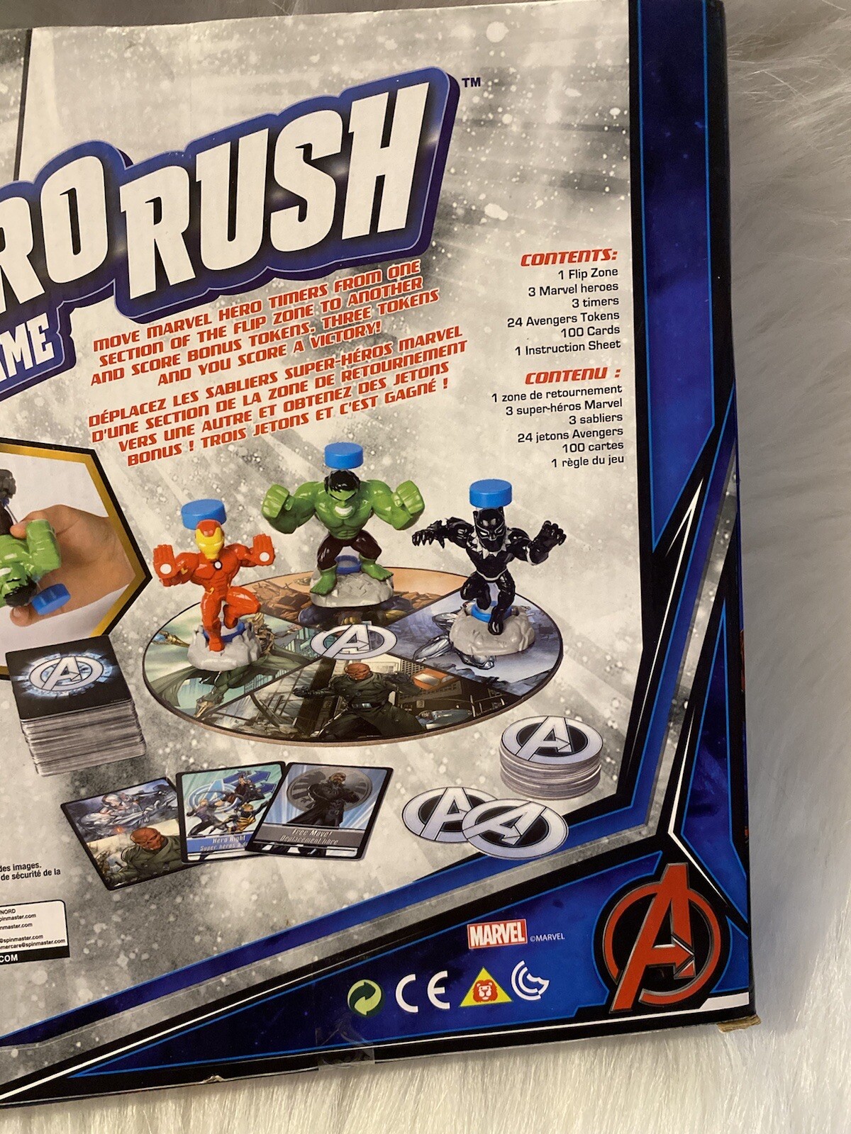 Marvel Avengers Jeu Hero Rush Lids Kids Board Game