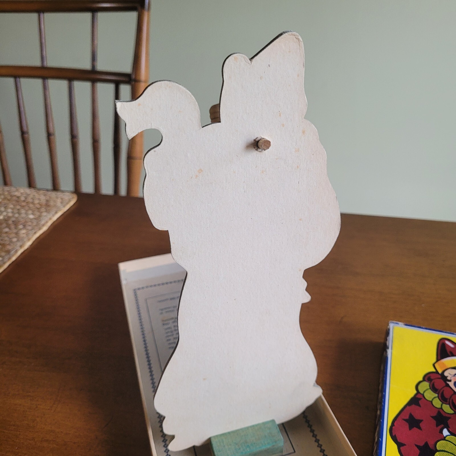 Vintage Quack Ring Toss Toy Game w/ Clown & Pipe Complete Rosebud Art Co 1940’s