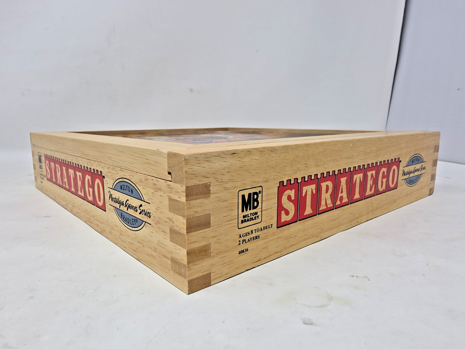 Stratego Nostalgia Series Wooden Box Board Game 2002 Milton Bradley – Complete