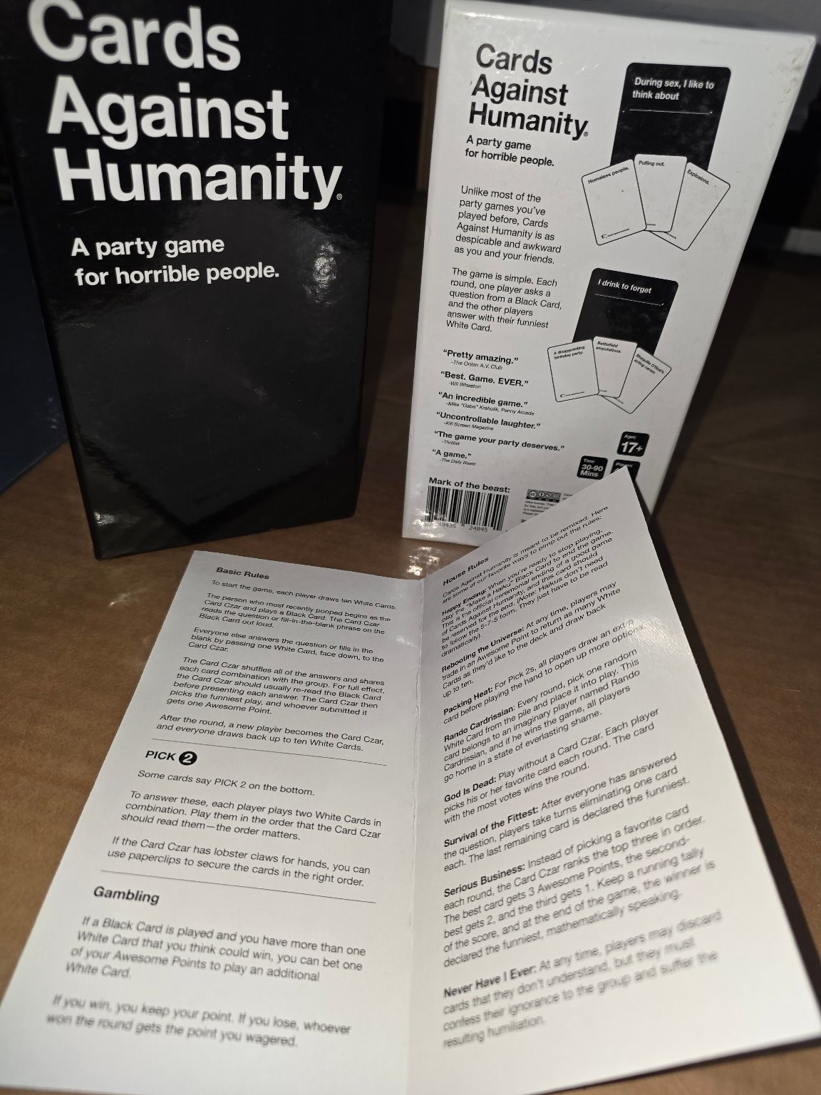 Cards Against Humanity LLC Party Card Game 4-20+ Players Ages 17+ Adult Humor