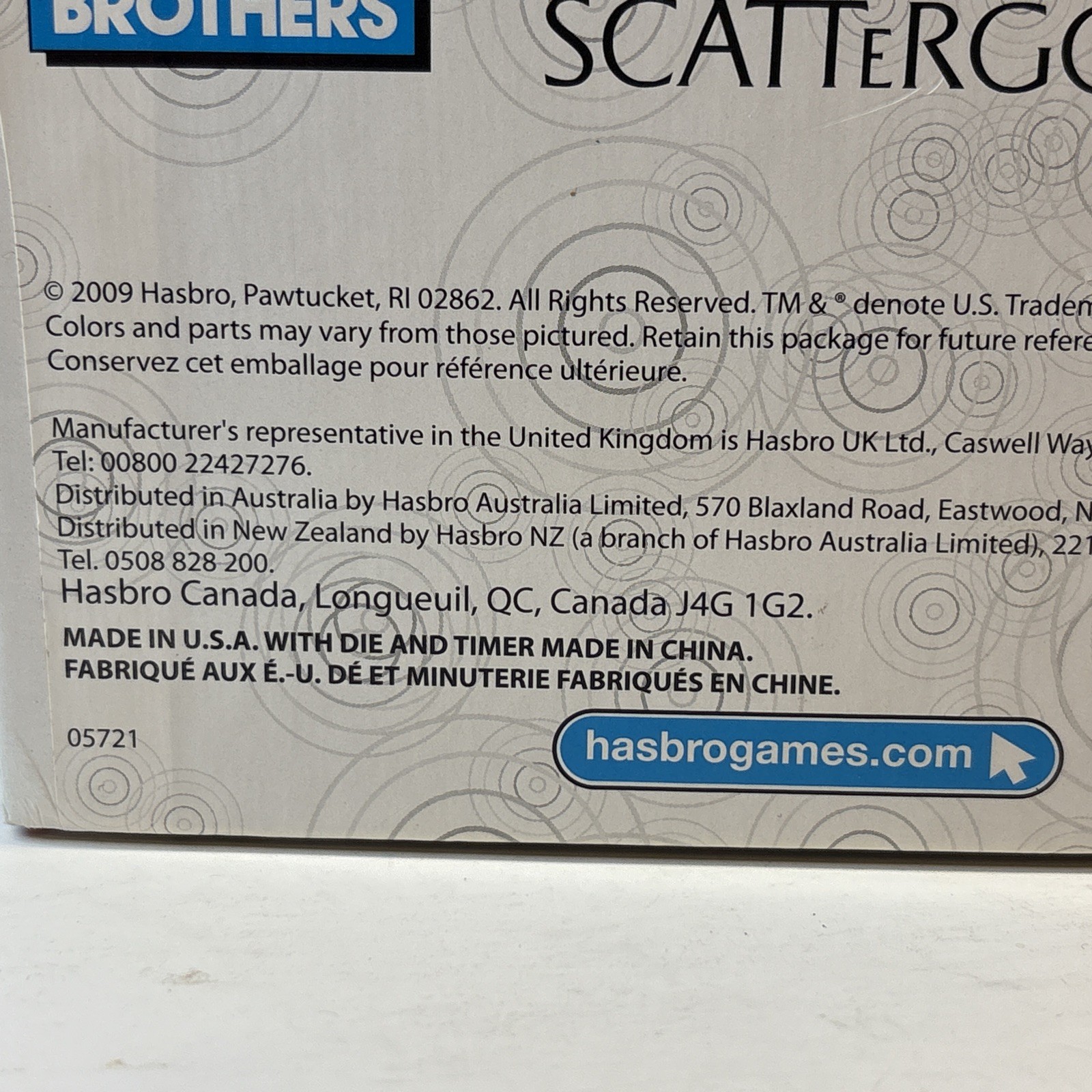 The Game of Scattergories Board Game 2009 Parker Brothers 2-6 players Complete
