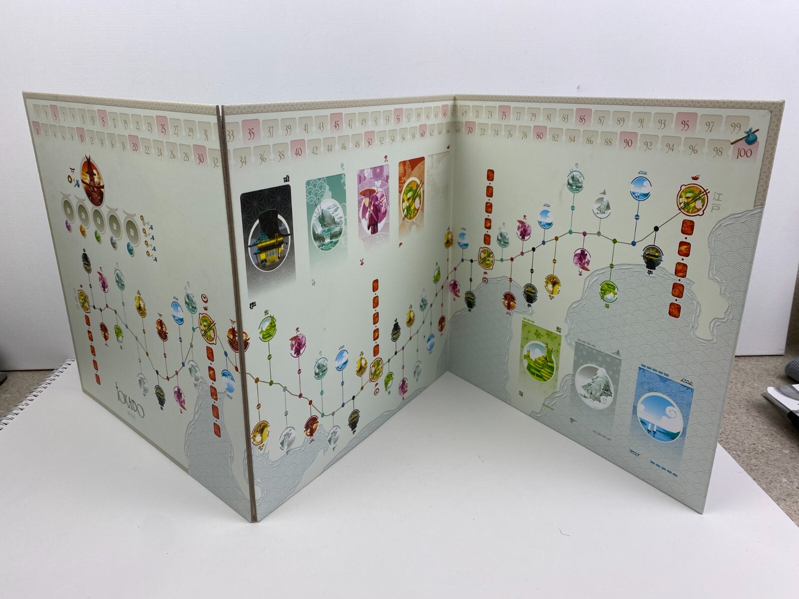 Tokaido Board Game By Fun Forge Punched Missing Travelers Markers