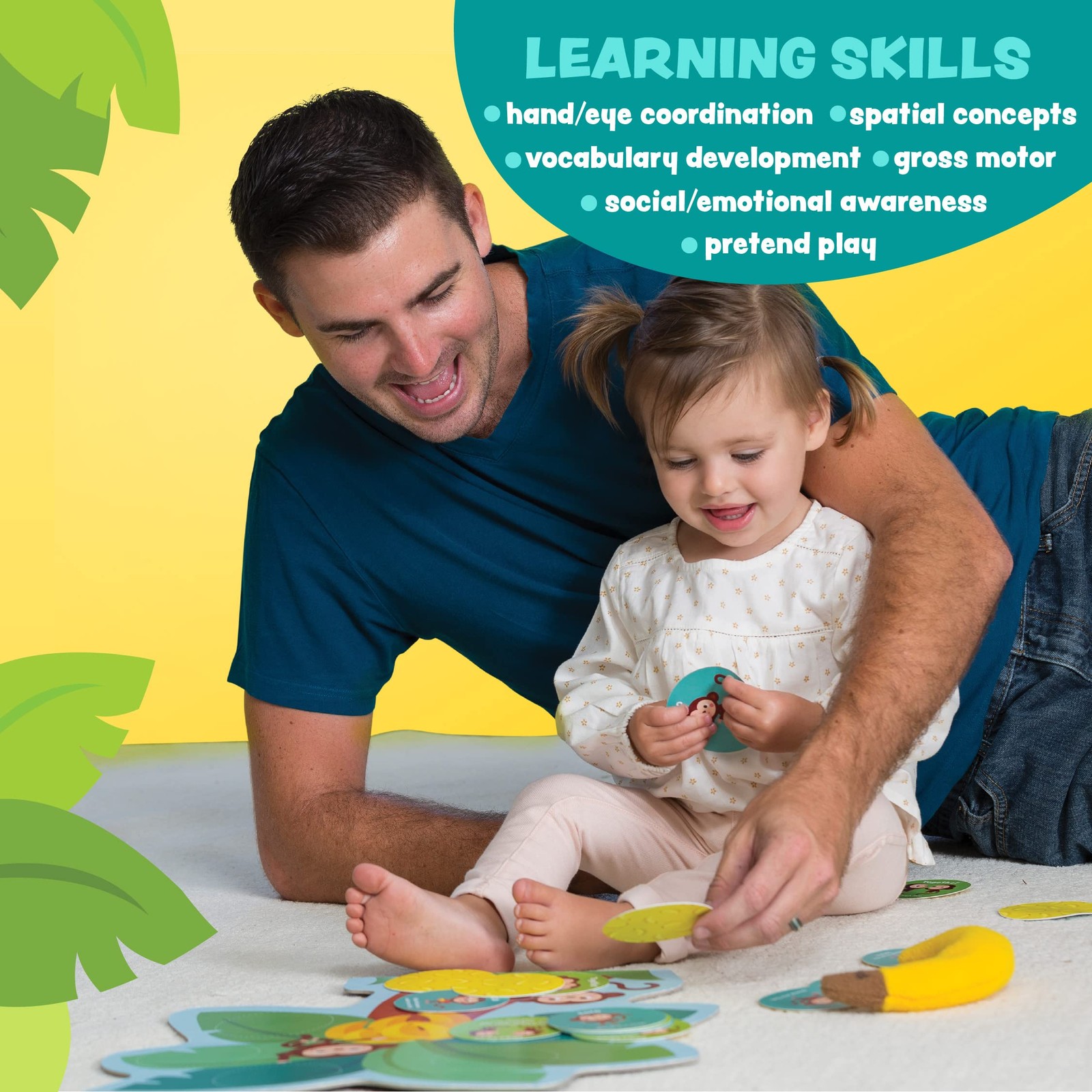Monkey Around First Game for Toddlers Interactive play with Parent Ages 2+