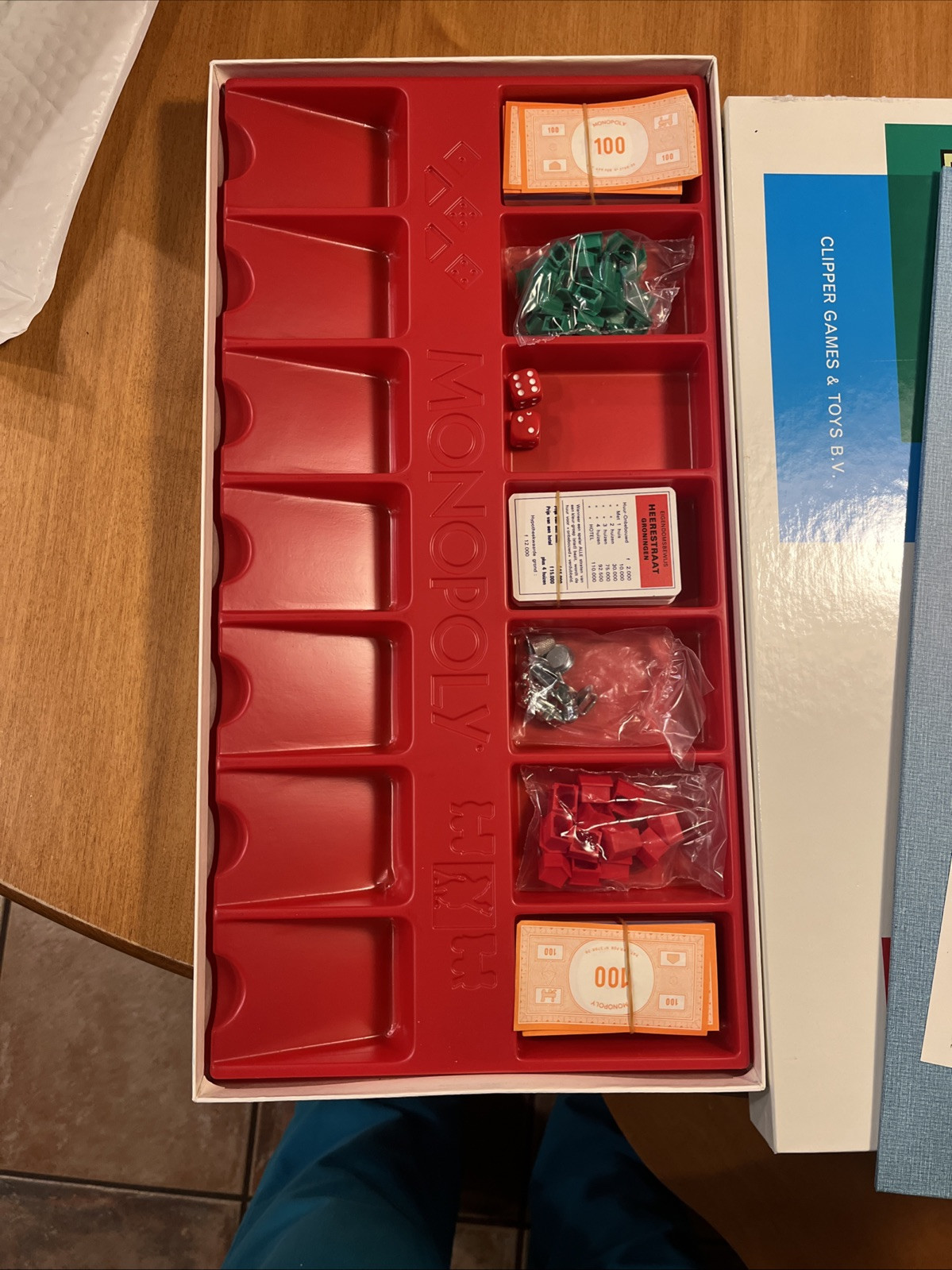 MONOPOLY GAME Dutch Language Version 1961 Complete Mild Box Damage Parts Sealed