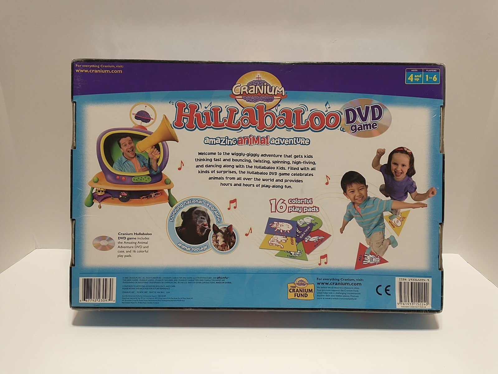 Cranium Hullabaloo Dance DVD Game Amazing Animal Adventure 4 and up New Sealed