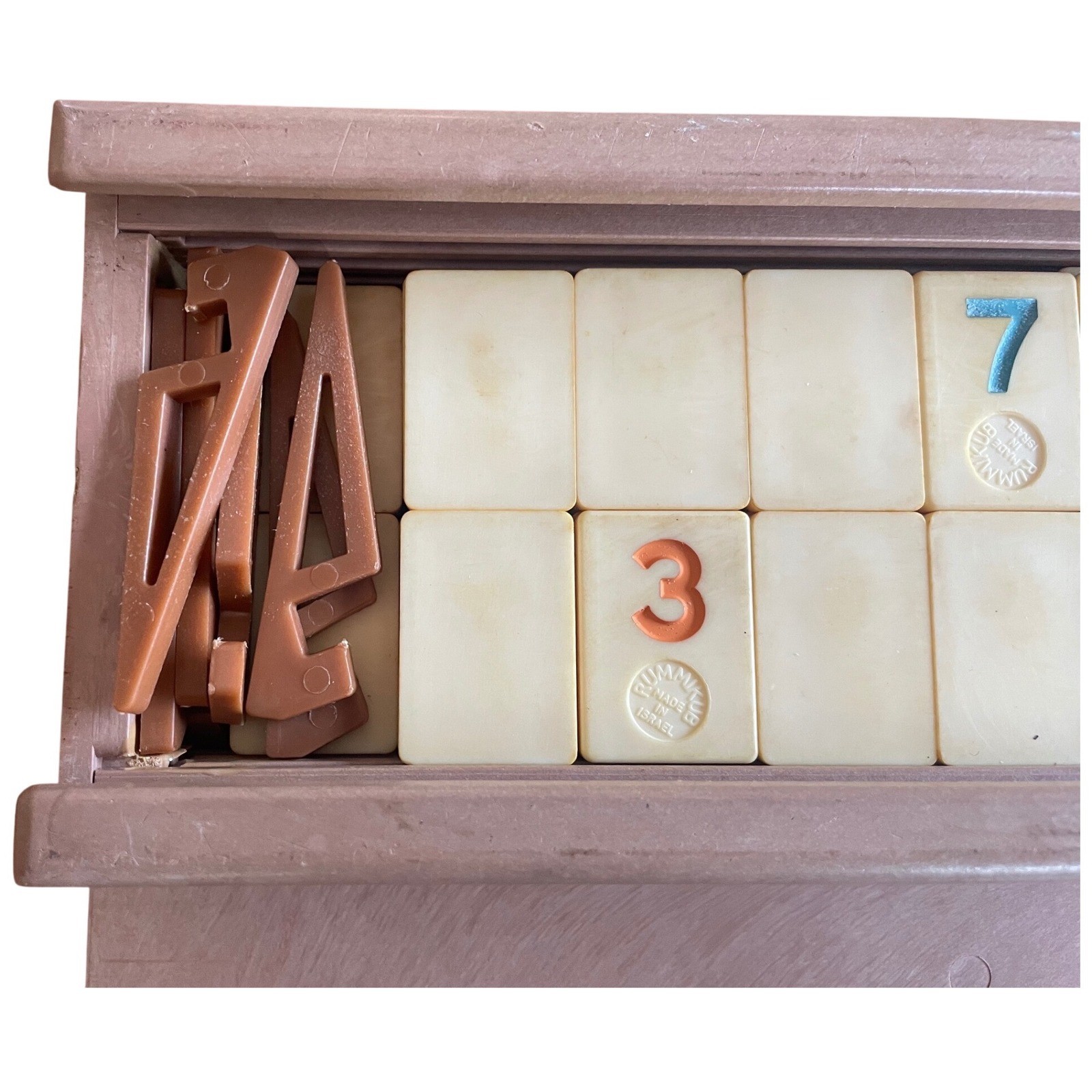 Vtg Rummikub Select Board Game – Complete Premium Tiles & Wooden Case Israel