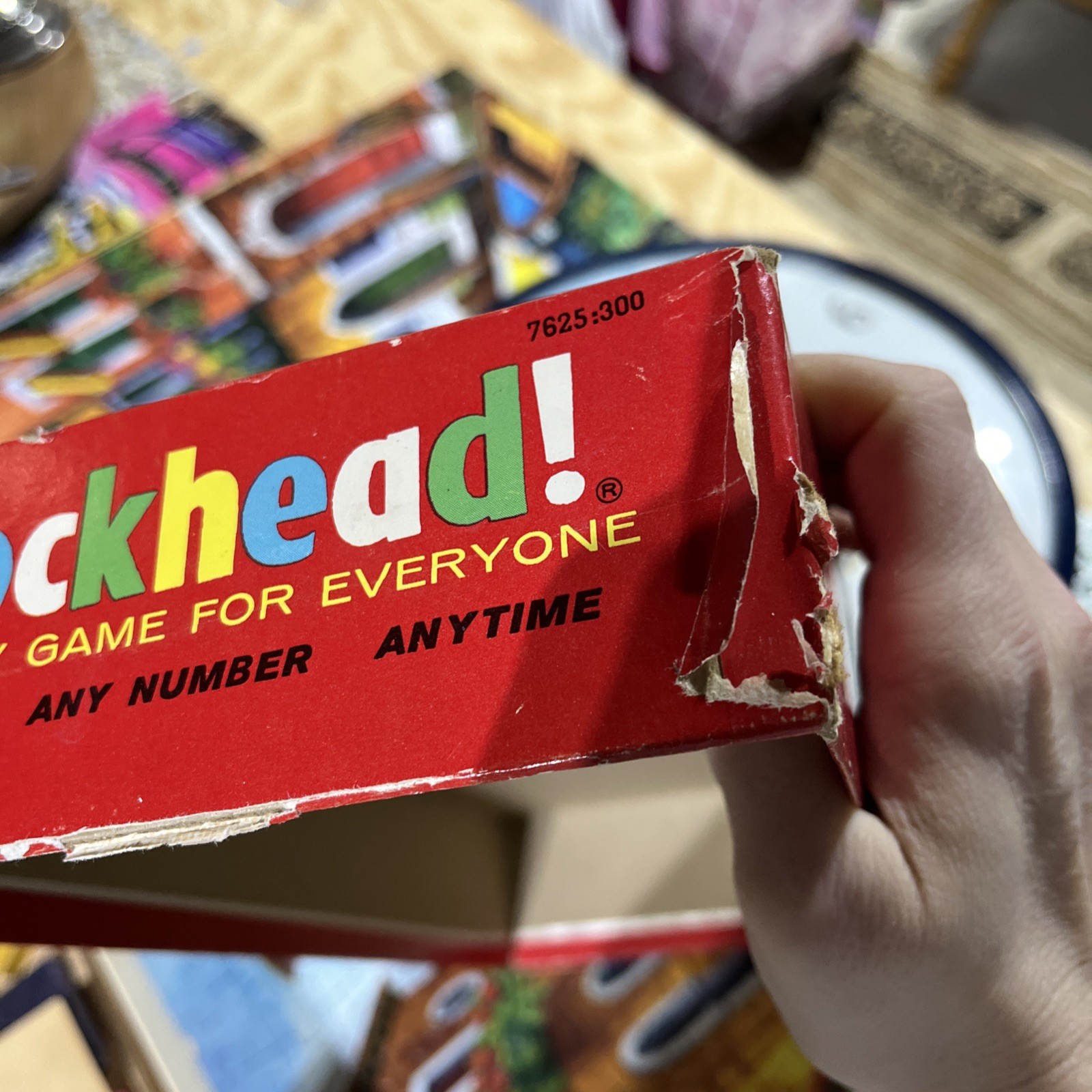 Saalfield Prestige Toys 1954 Vintage Blockhead Party Game All Ages