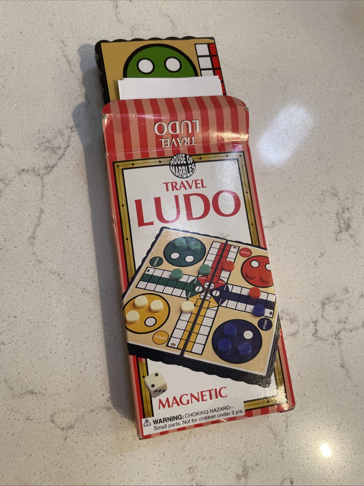 House of Marbles Ludo Magnetic Travel Game, Classic Family Board Game Mini