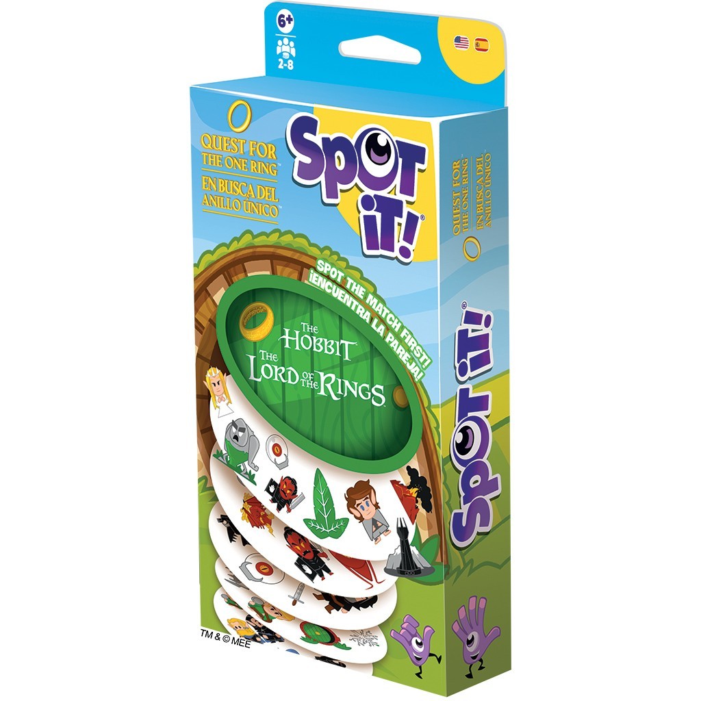 Spot It! Lord Of The Rings The Hobbit LOTR Card Game Zygomatic Quest One Ring
