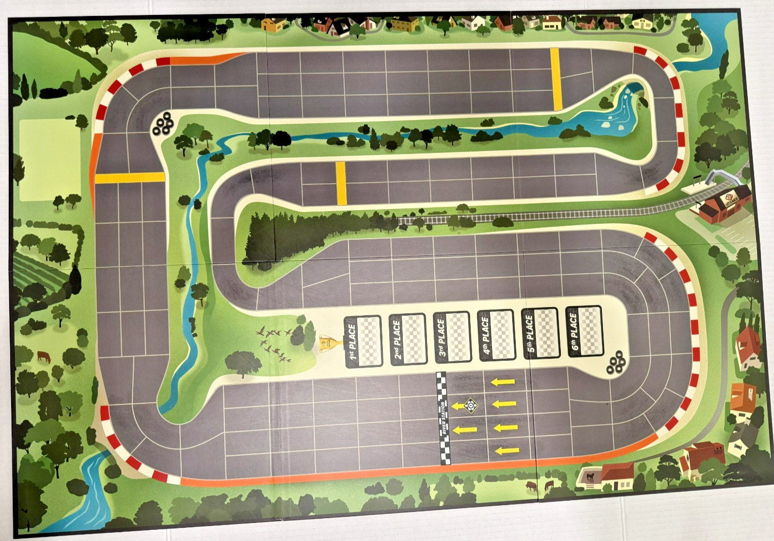 Downforce | Goliath Games | EX/EX | Target Ed | Restoration Games | Race Game |