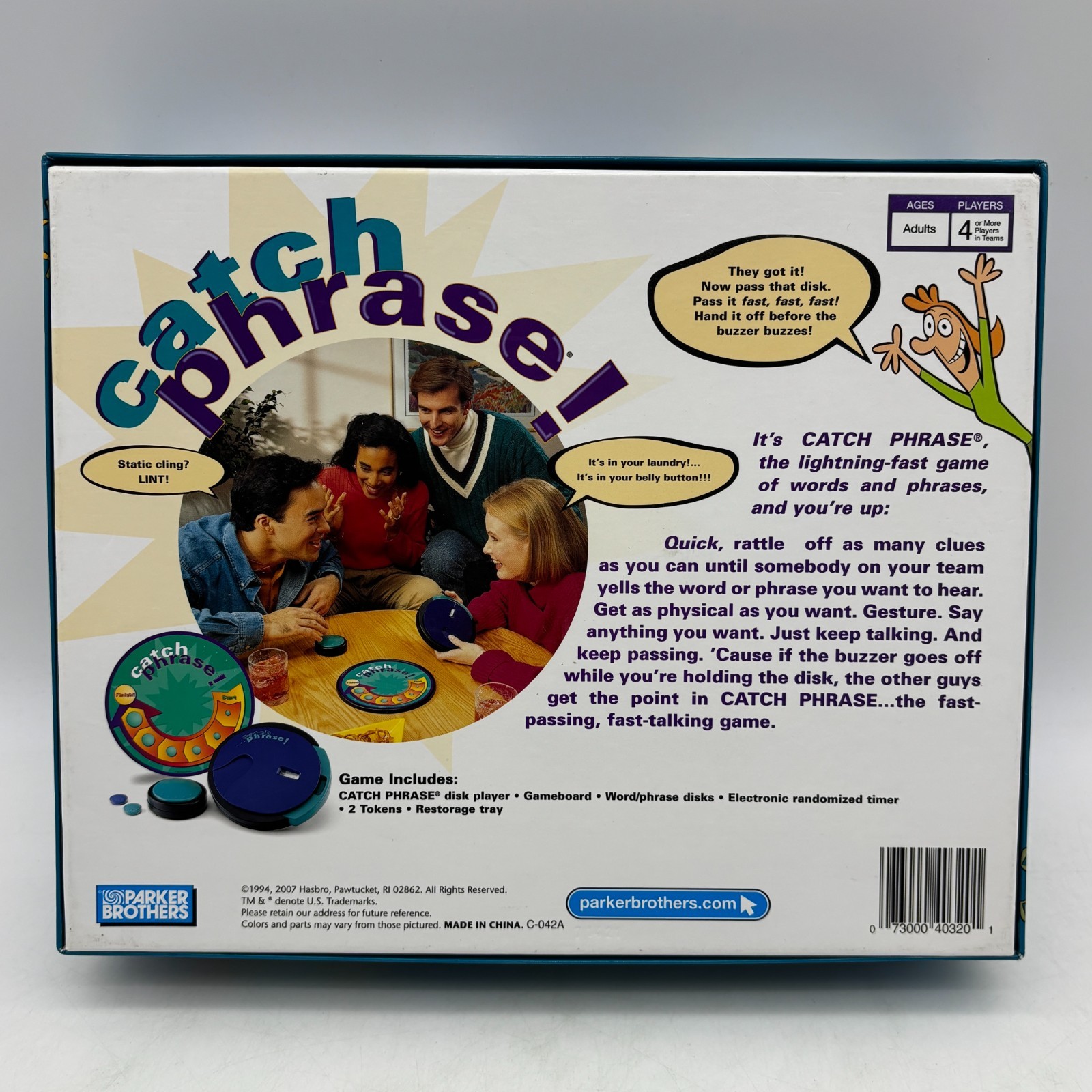 VINTAGE Catch Phrase Game COMPLETE WORKS Parker Brothers 1994 2007 90s Words