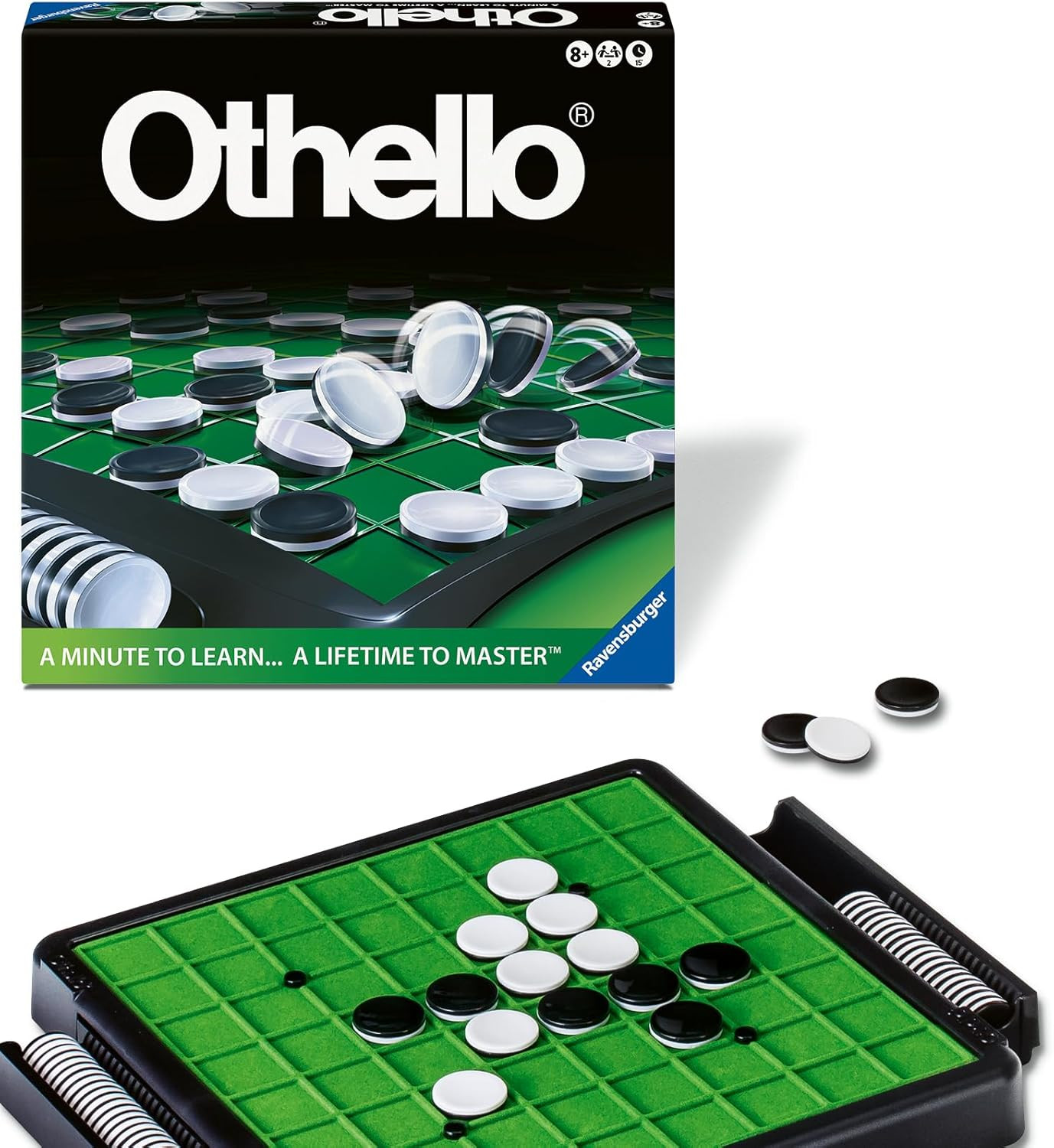 Ravensburger Othello – Classic Strategy Board Game for 2 Players – Easy to Learn