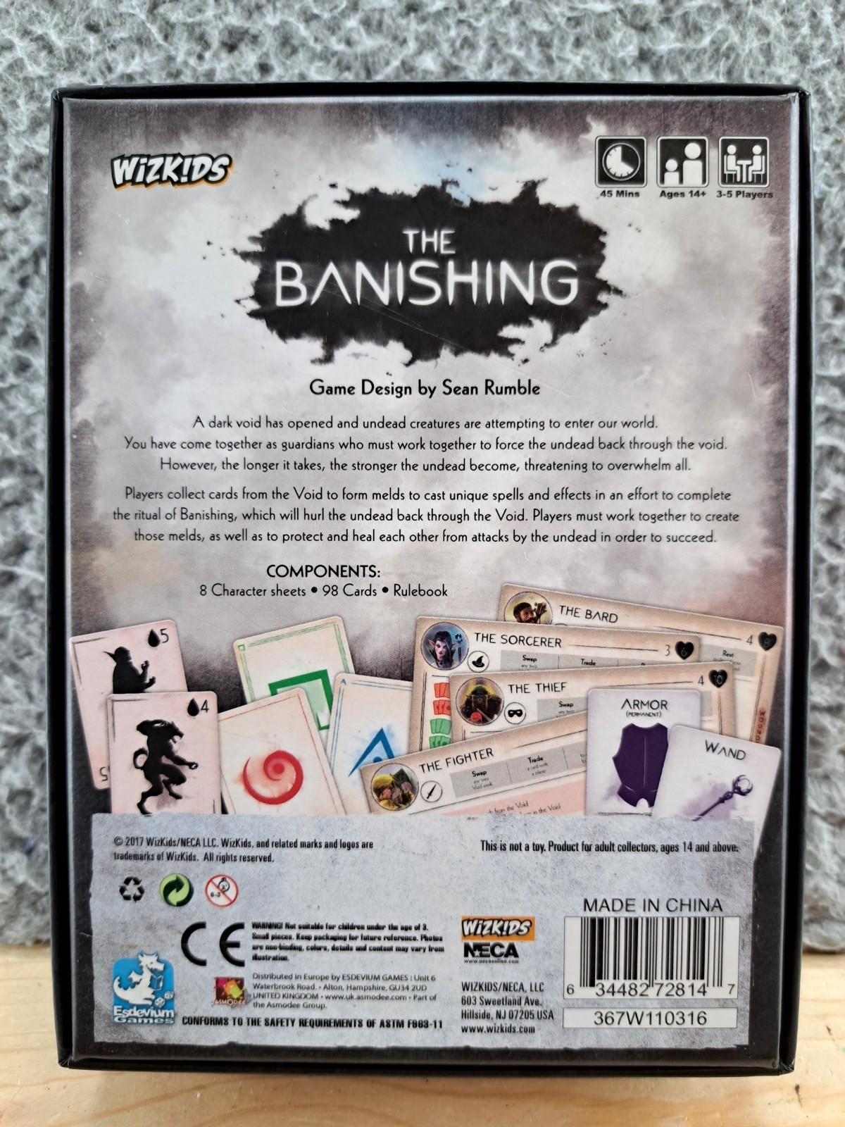The Banishing Card Game By Wizkids Sean Rumble RPG Style Co-op 2017 COMPLETE