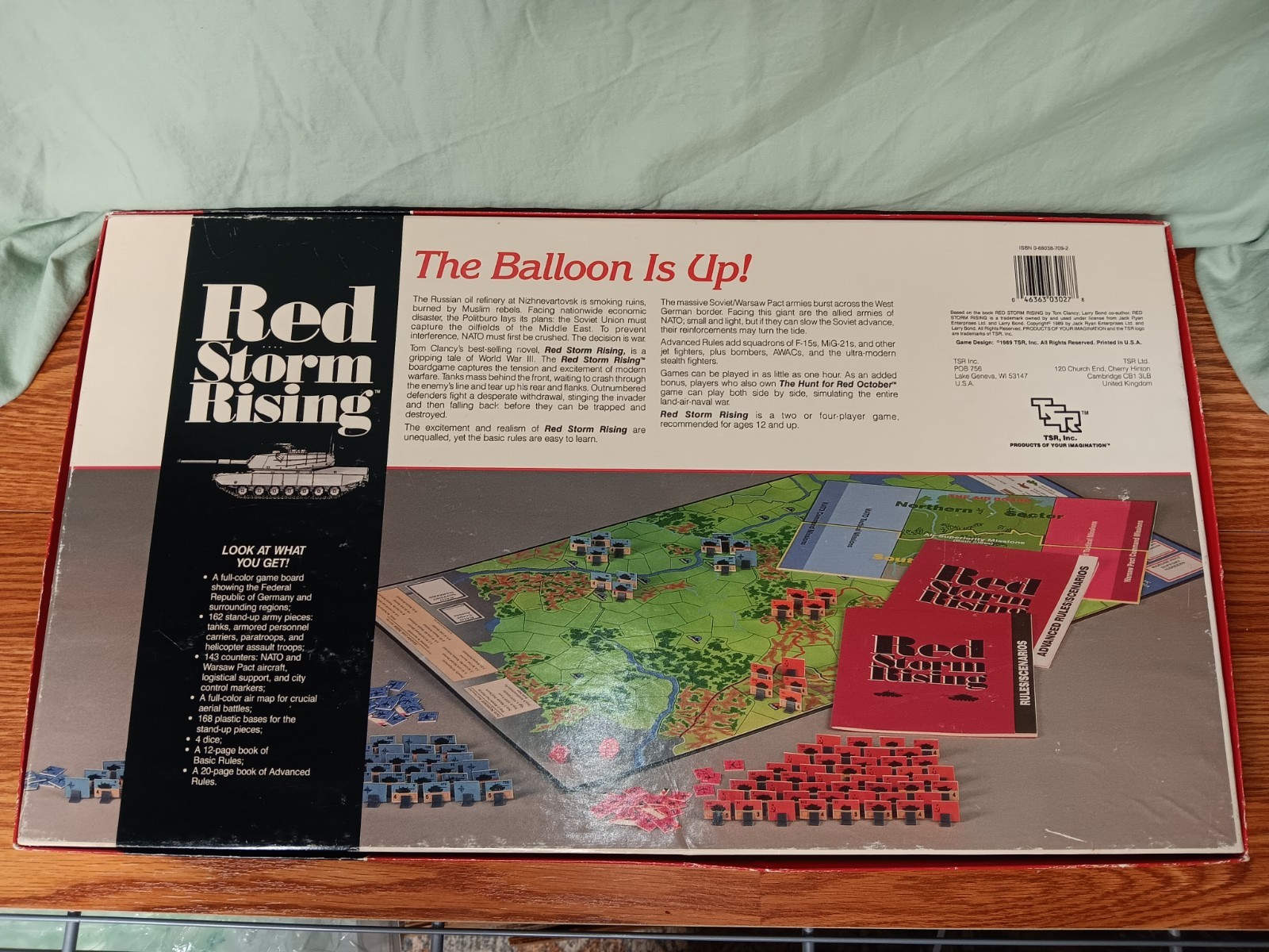 1989 Vintage RED STORM RISING Strategy Family Board Game – TSR Tom Clancy
