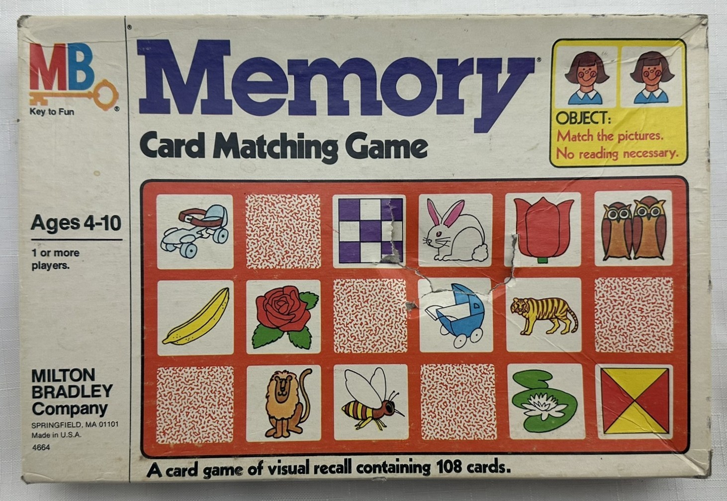 1978 Memory Game by Milton Bradley Complete in Great Condition FREE SHIPPING