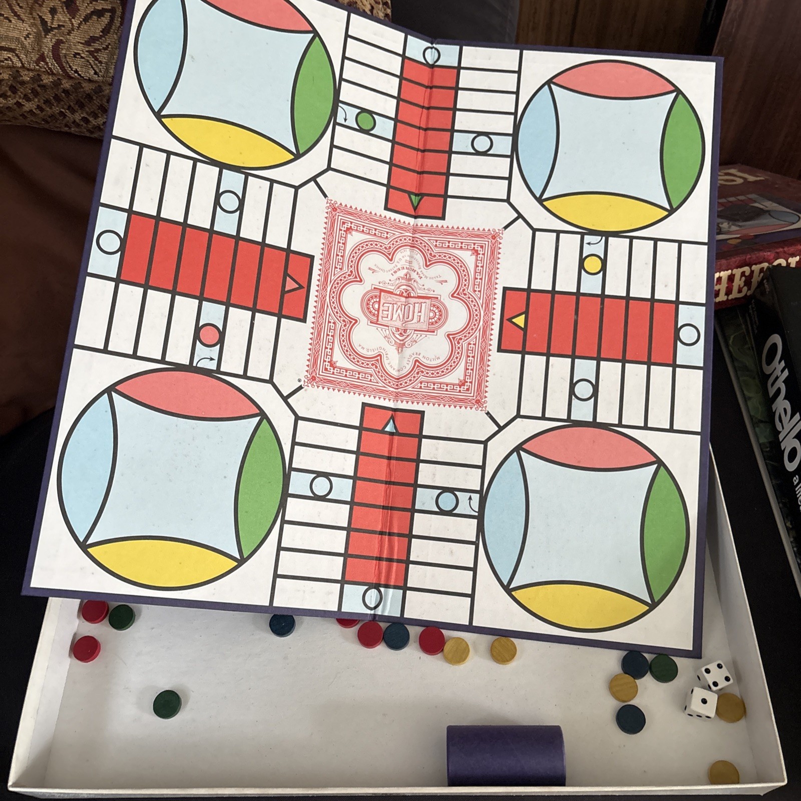 Parcheesi Board Game 100% Complete by Milton Bradley 1989 Royal Game of India.