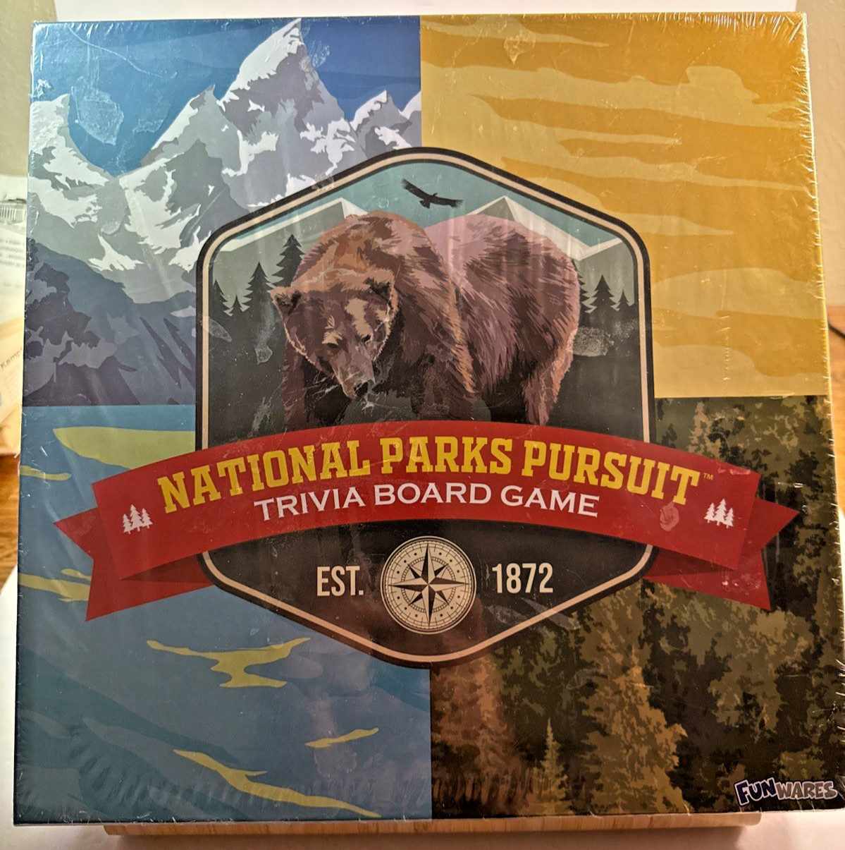 National Parks Pursuit Trivia Board Game, FunWares Ages 8+ BRAND NEW &SEALED