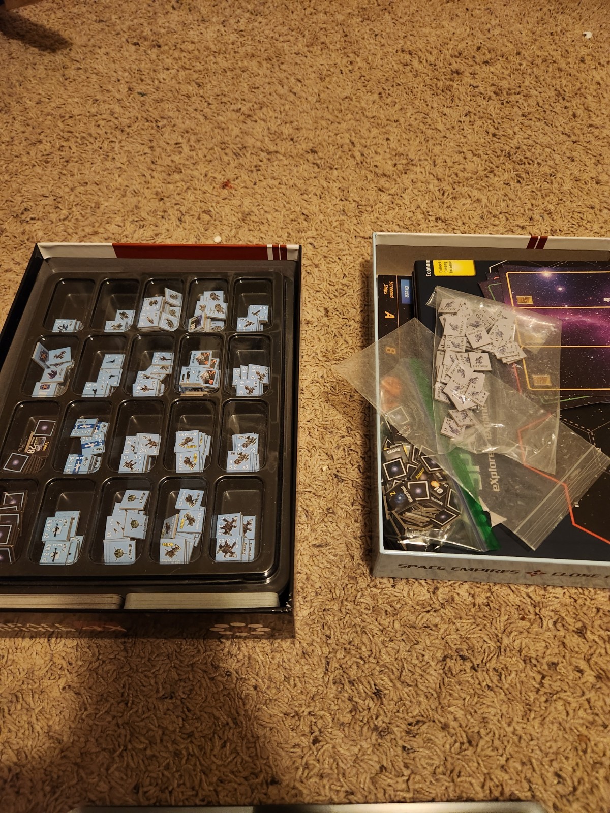 Space Empires 4X GMT Games and Close Encounters Expansion with Storage Trays