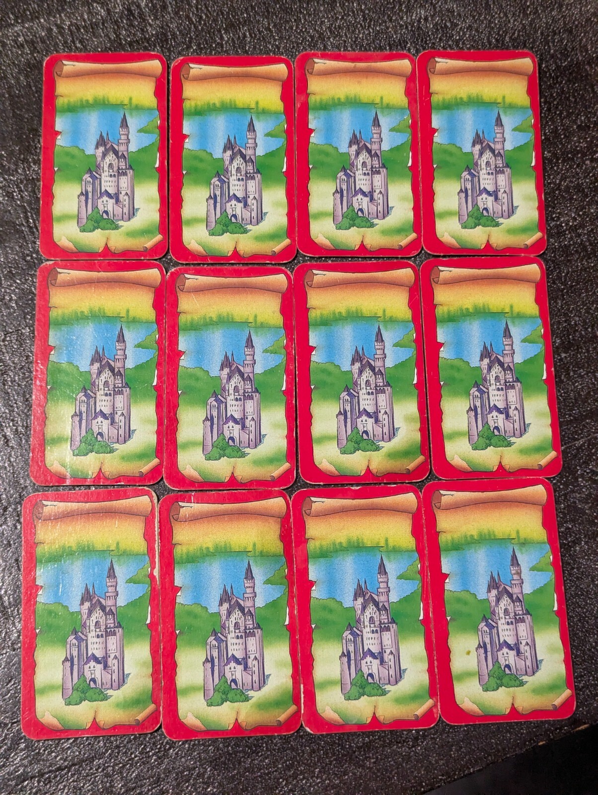 ENCHANTED FOREST 1994 FOR PARTS ONLY 12 of 13 TREASURE CARDS missing FIRE CARD