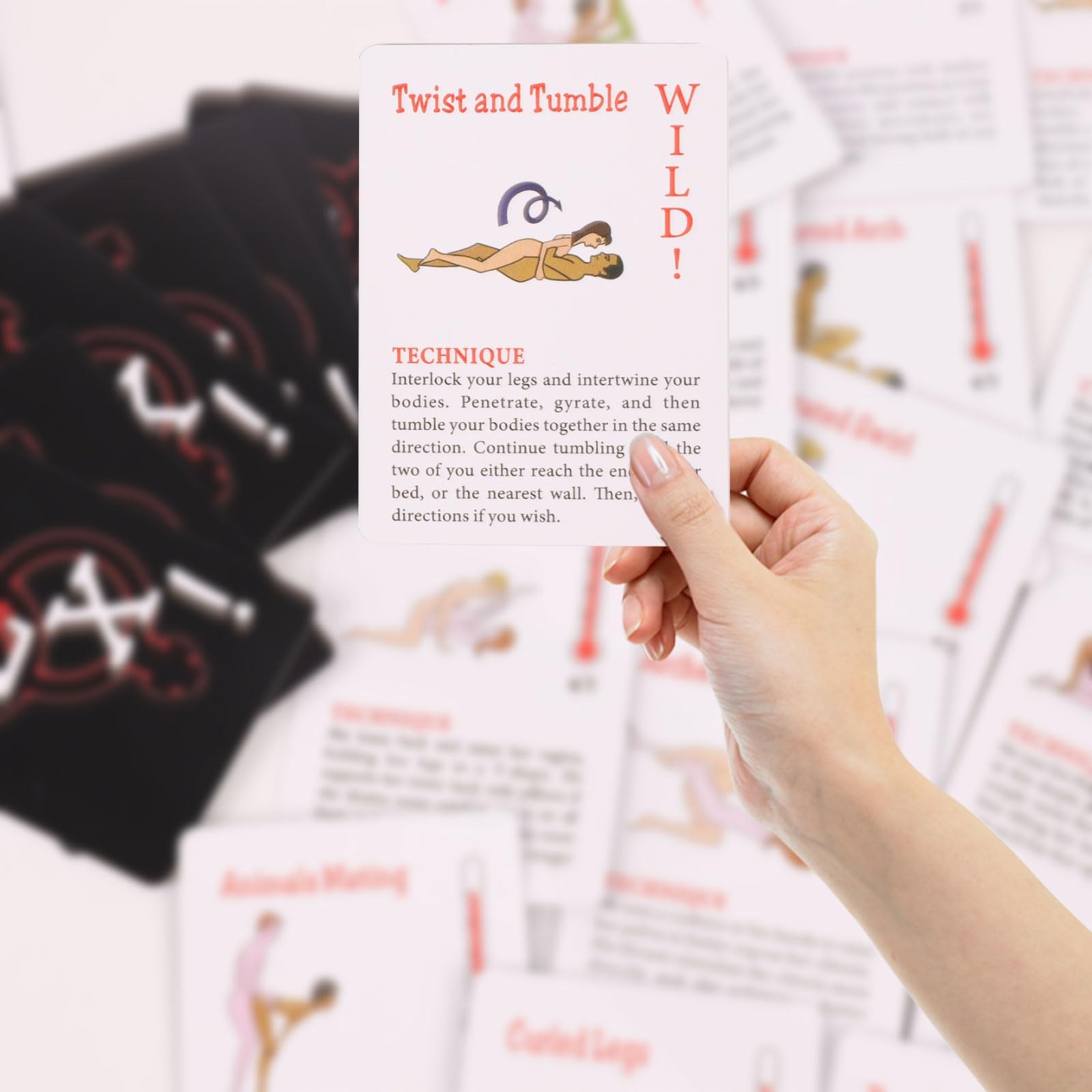 JOCNIKA Sex Position Cards,Date Night Sex Card Couple Game Cards, Adventurous…