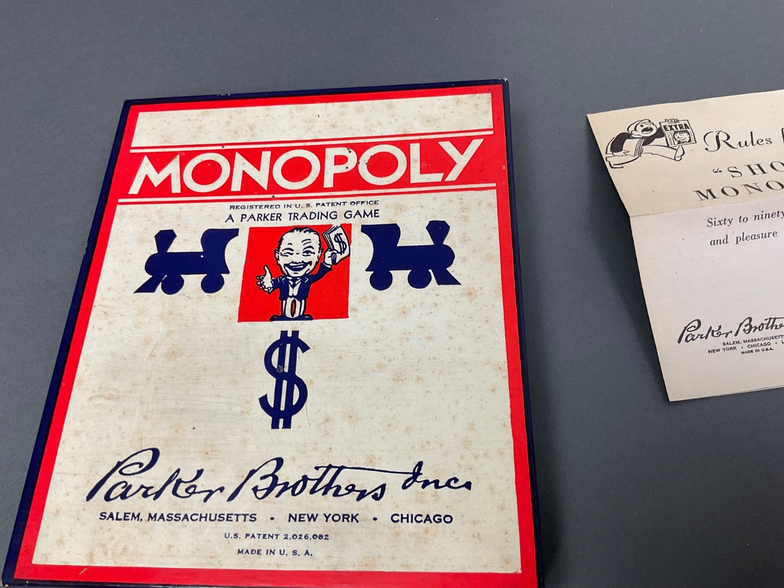 1935 Original Parker Brothers Monopoly Game 1st Edition? w/ wood pieces Complete