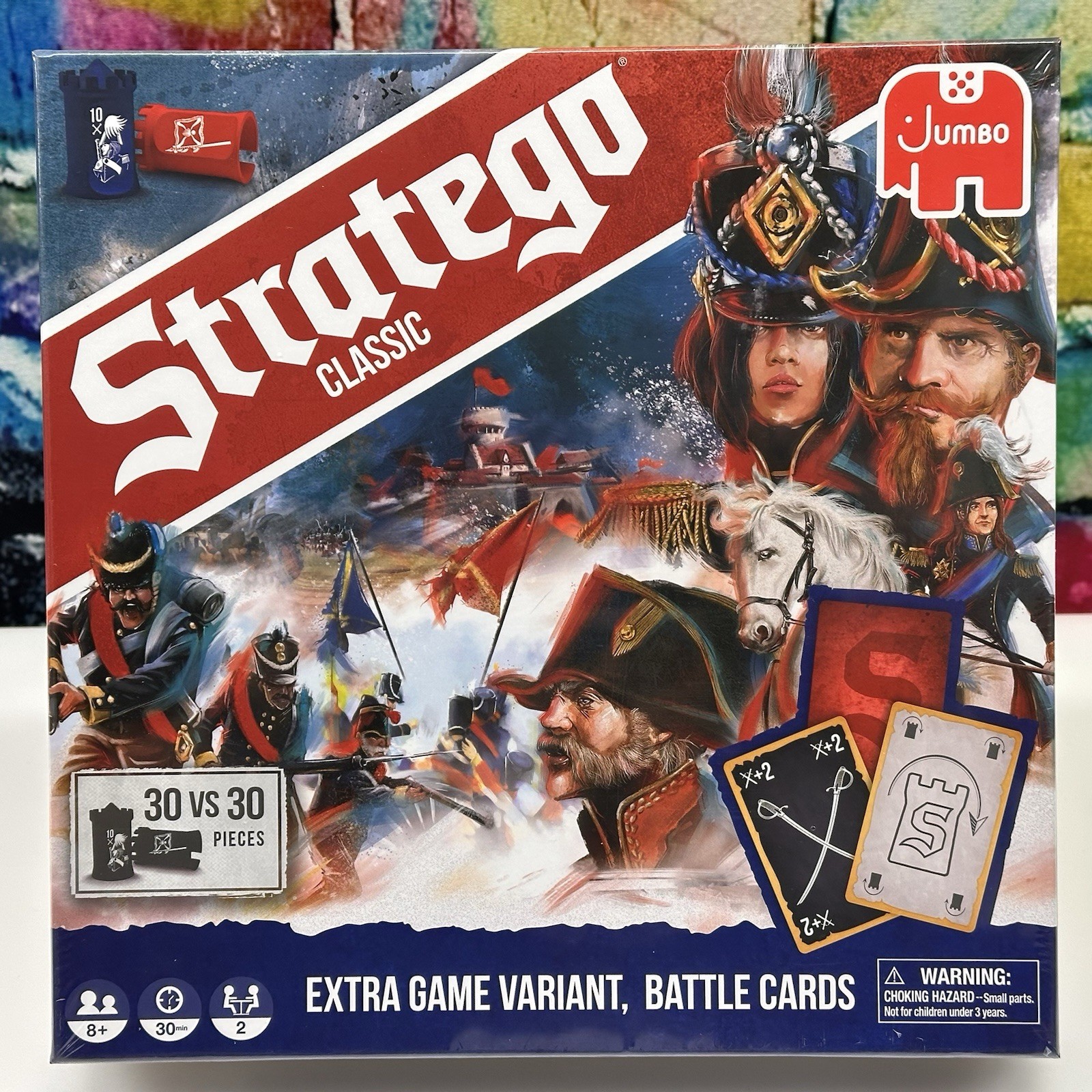 Stratego Classic Board Game War Strategy Game with Battle Cards GALT Sealed NEW!