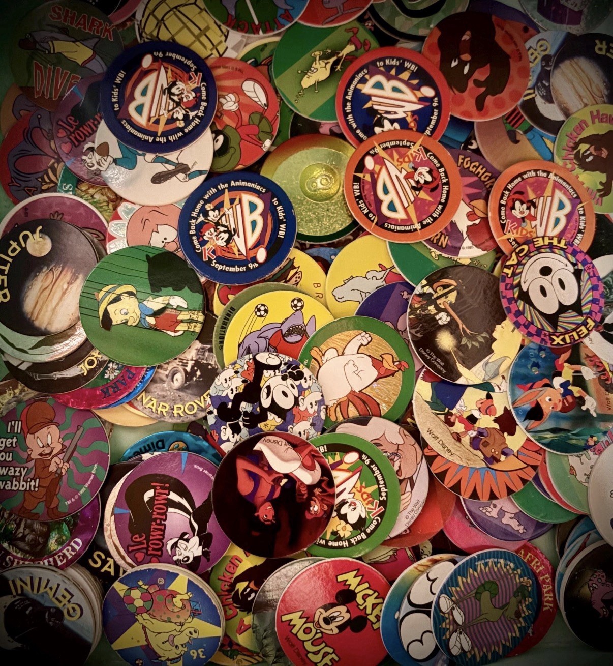 50 Kid Friendly POGs and One Slammer – 90 ’s POG Collection