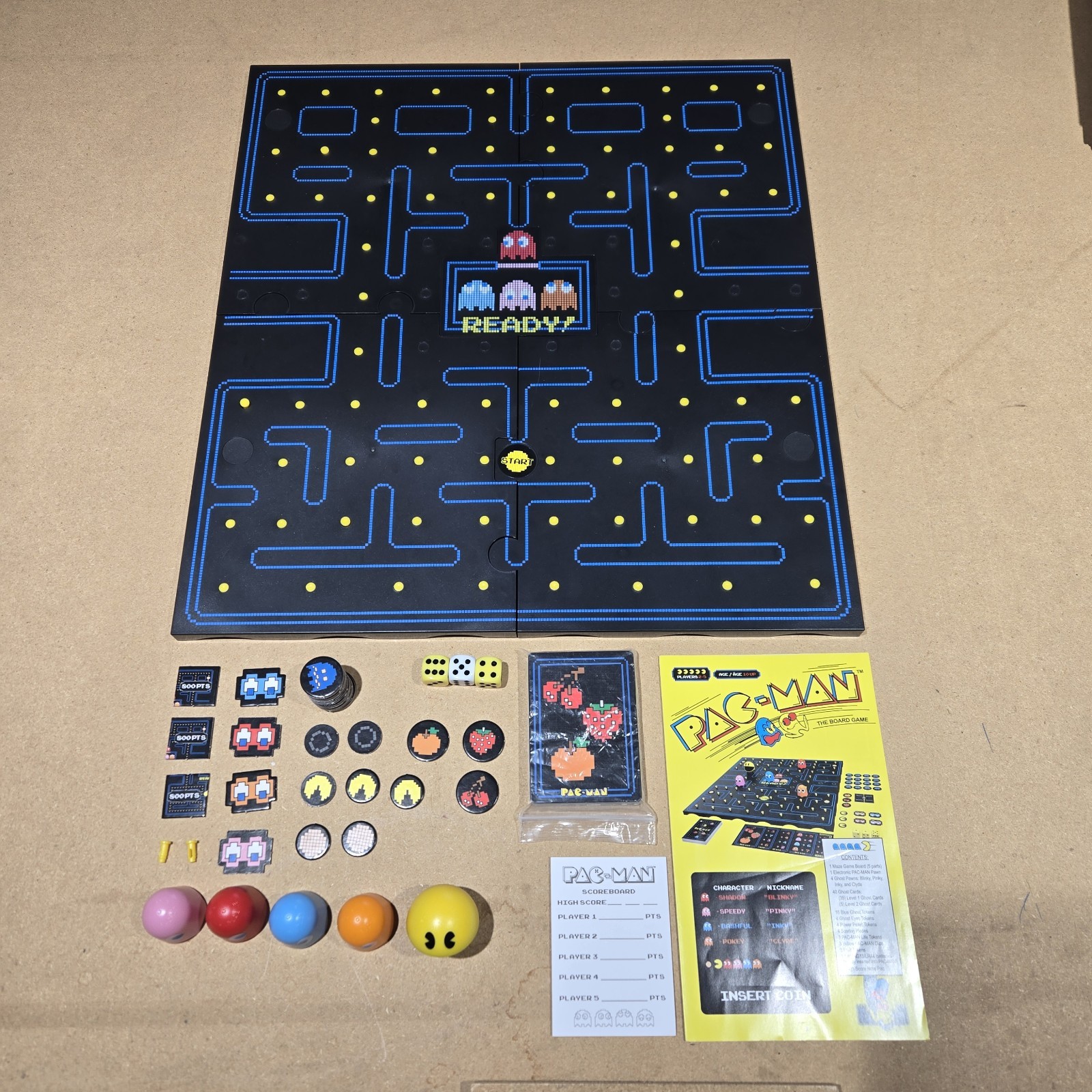 Pac-Man The Board Game ~ Classic Retro Arcade Table Top Game Complete