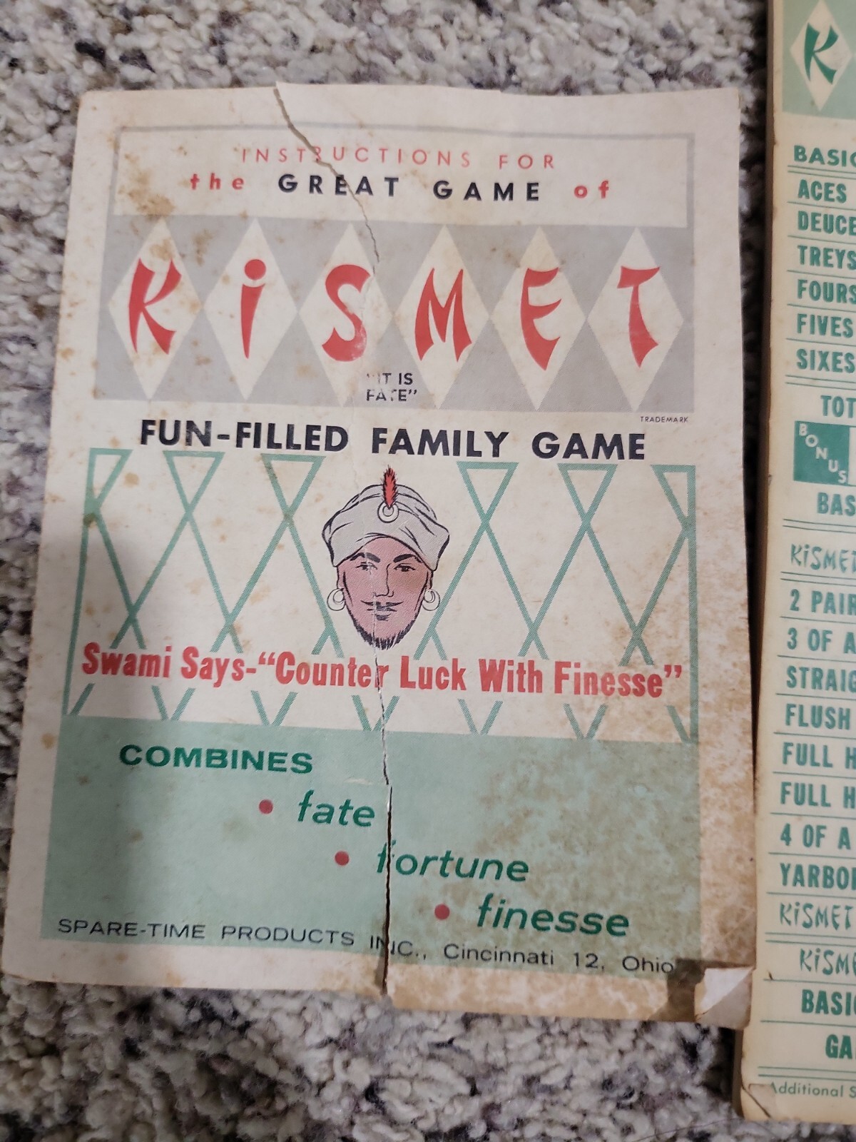 Vintage Games Spare Time Amd Kismet
