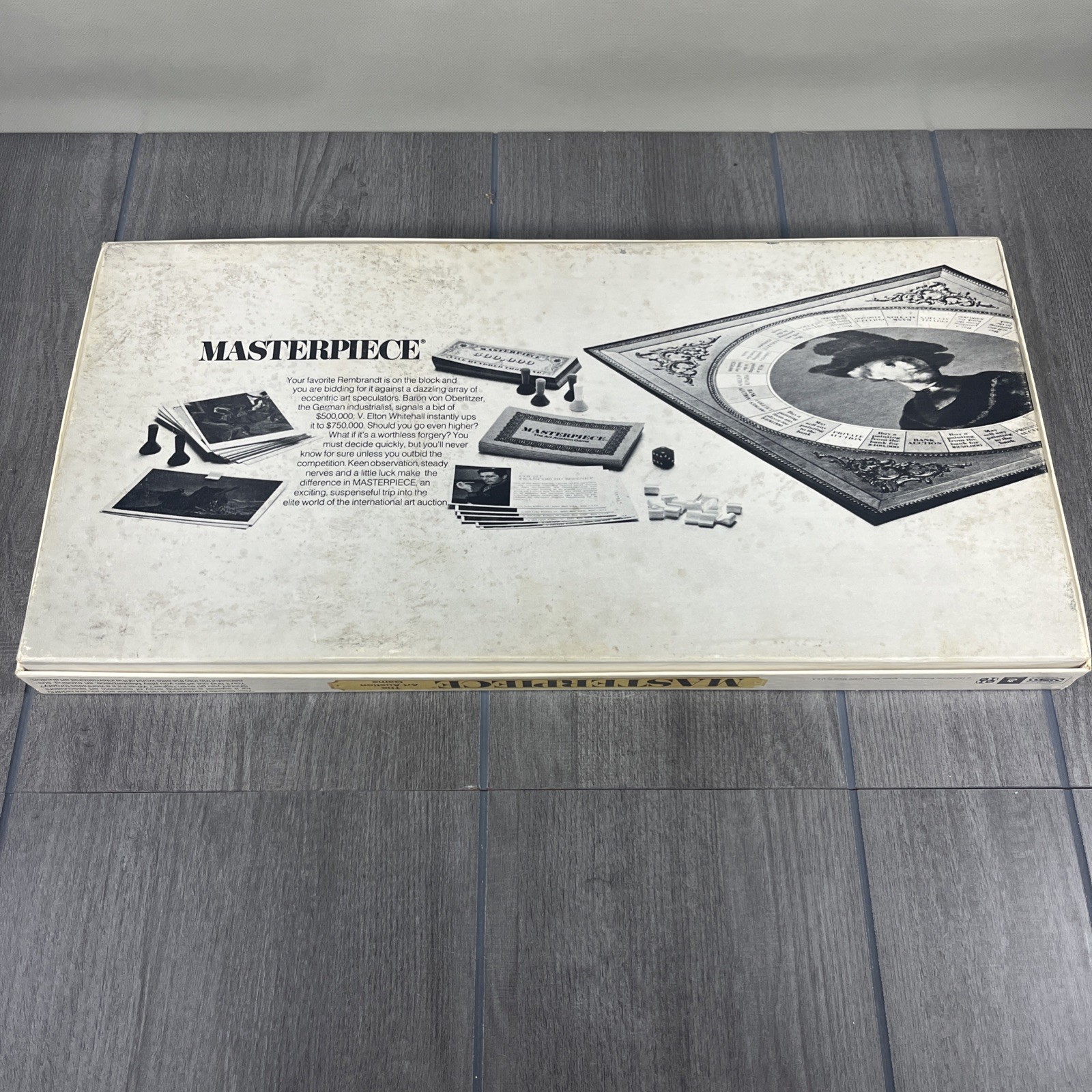 Parker Bros VTG 1970 MASTERPIECE Art Auction Game – American Gothic/Grant Wood