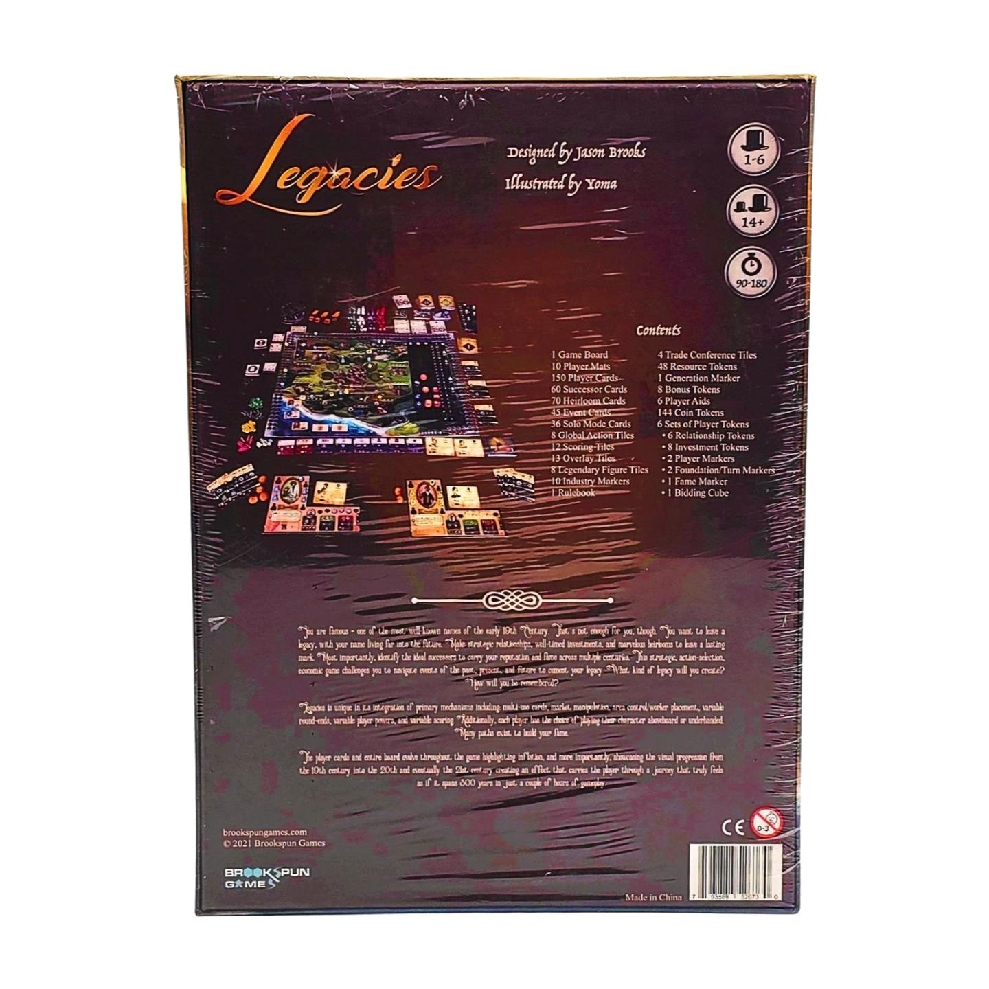 Legacies Standard Edition by Brooskpun Games – SEALED