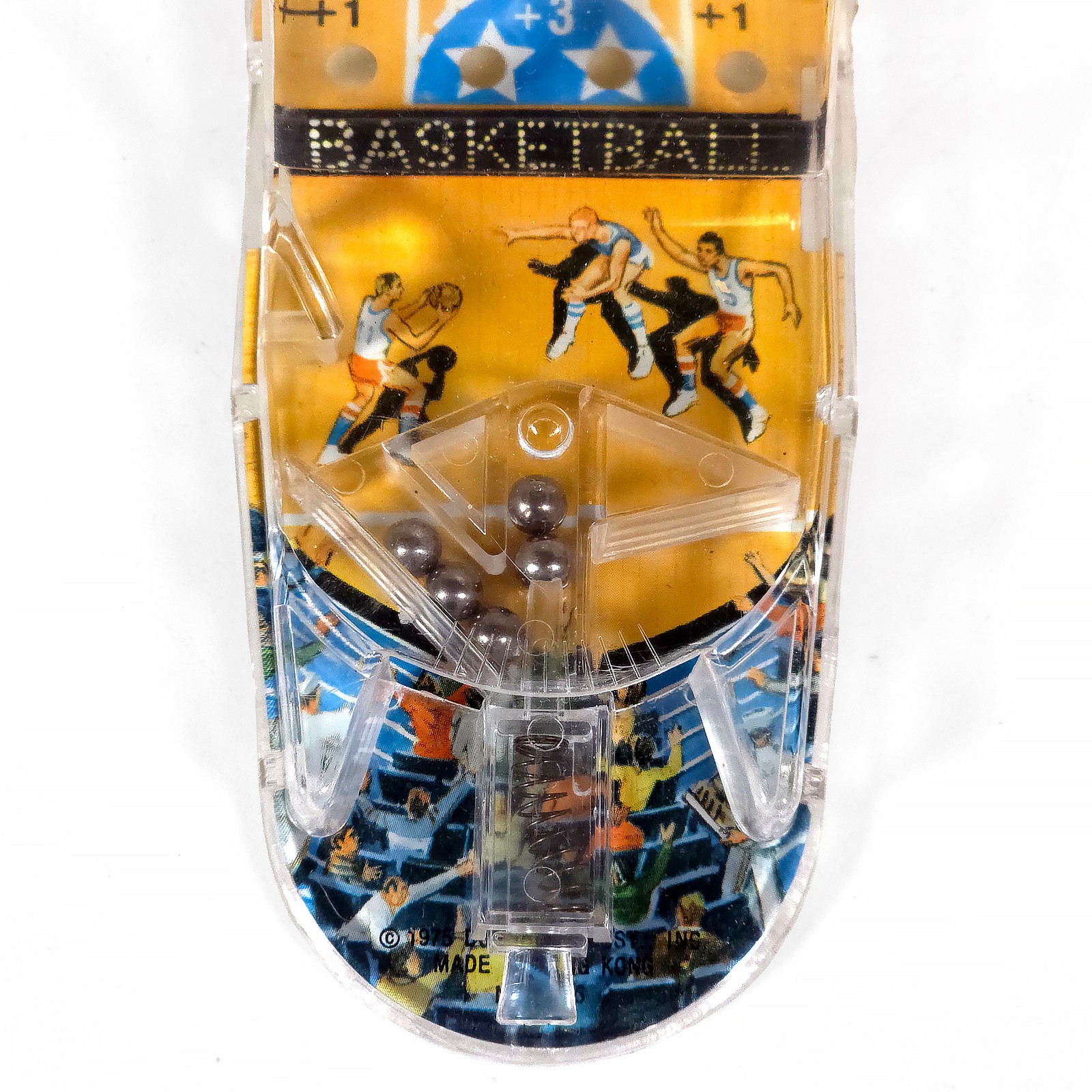 Plastic Basketball Pinball Game • Durham Industries • Hong Kong • Vintage 1975