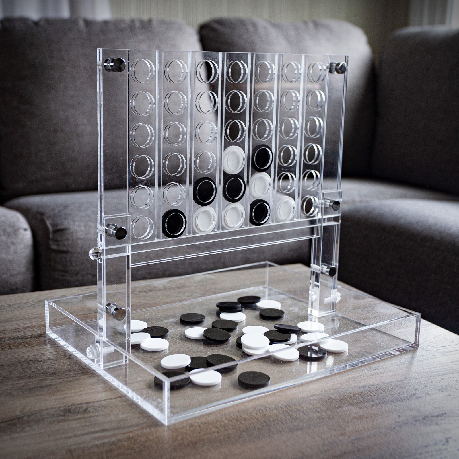 Acrylic Resin Family Game Four in a Row 2 Player Game for Kids and Adults
