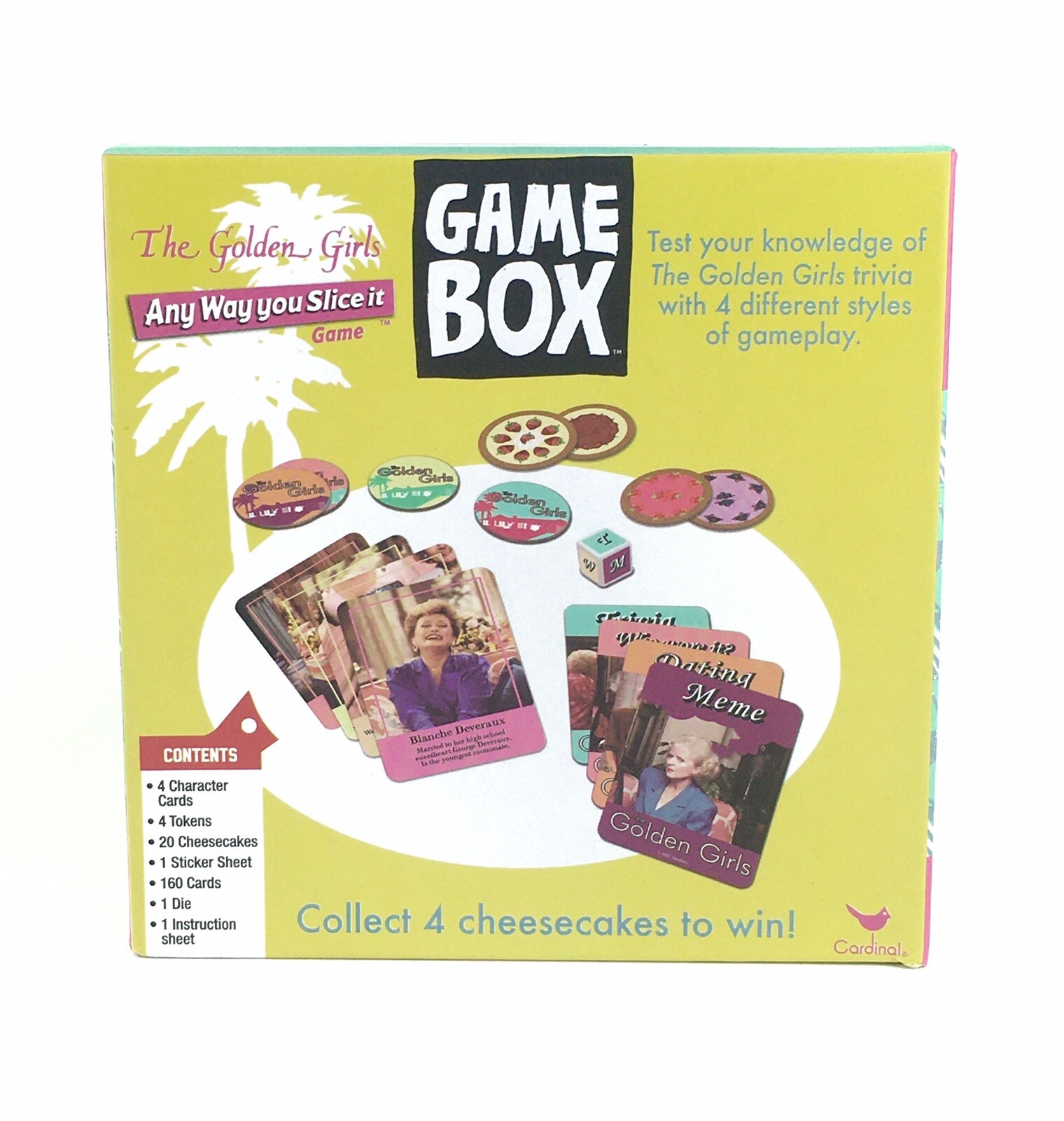 Trivia Game The Golden Girls Any Way You Slice It 2018 Game Box Cardinal