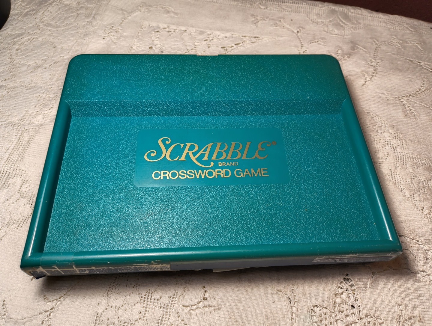 Vintage 1948 Deluxe Scrabble Selchow & Righter Crossword Board Game Folding Case