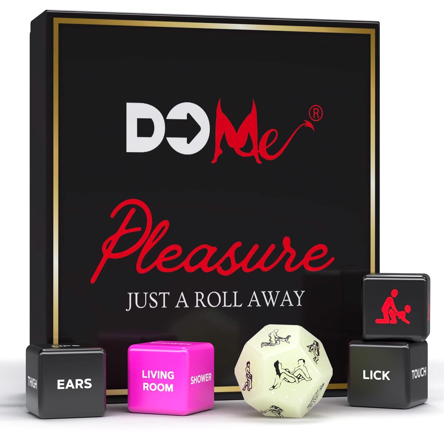 Sex Dice Game for Couples Premium Deluxe Set of 5 Dice with Box for Adult S…