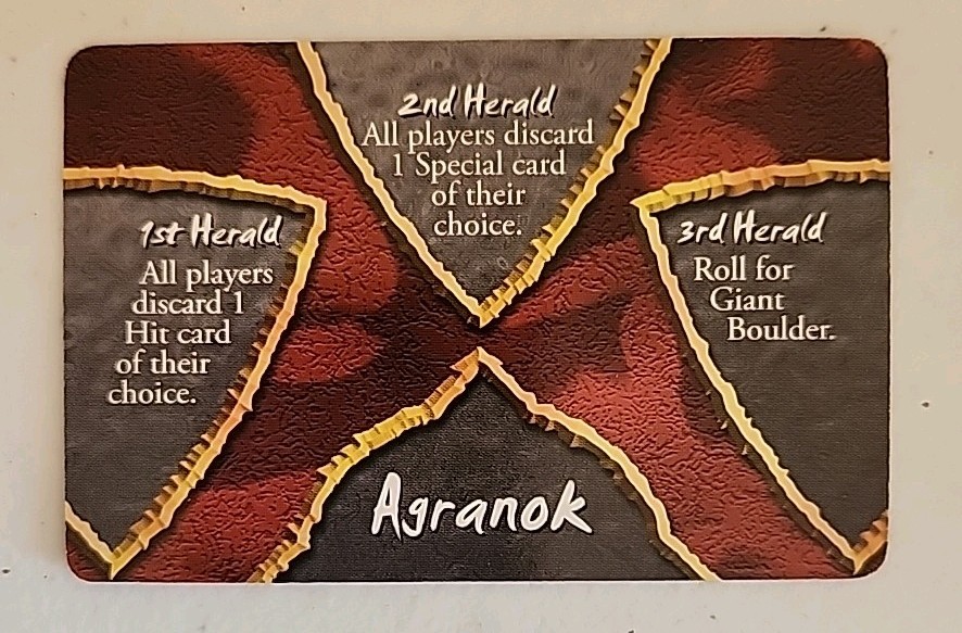 Castle Panic The Dark Titan Agranok Level 6 Promo Card
