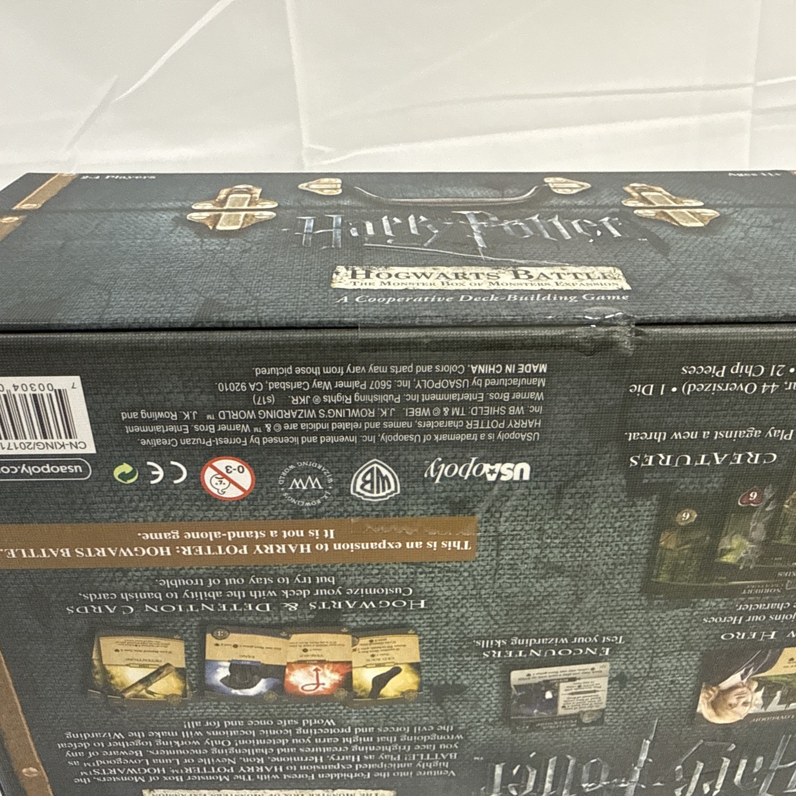 NIB Harry Potter Hogwarts Battle The Monster Box of Monsters Card Game Expansion