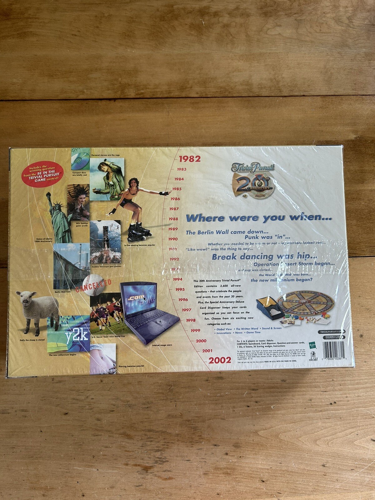 Trivial Pursuit NEW FACTORY SEALED 20th Anniversary Edition Trivia Game