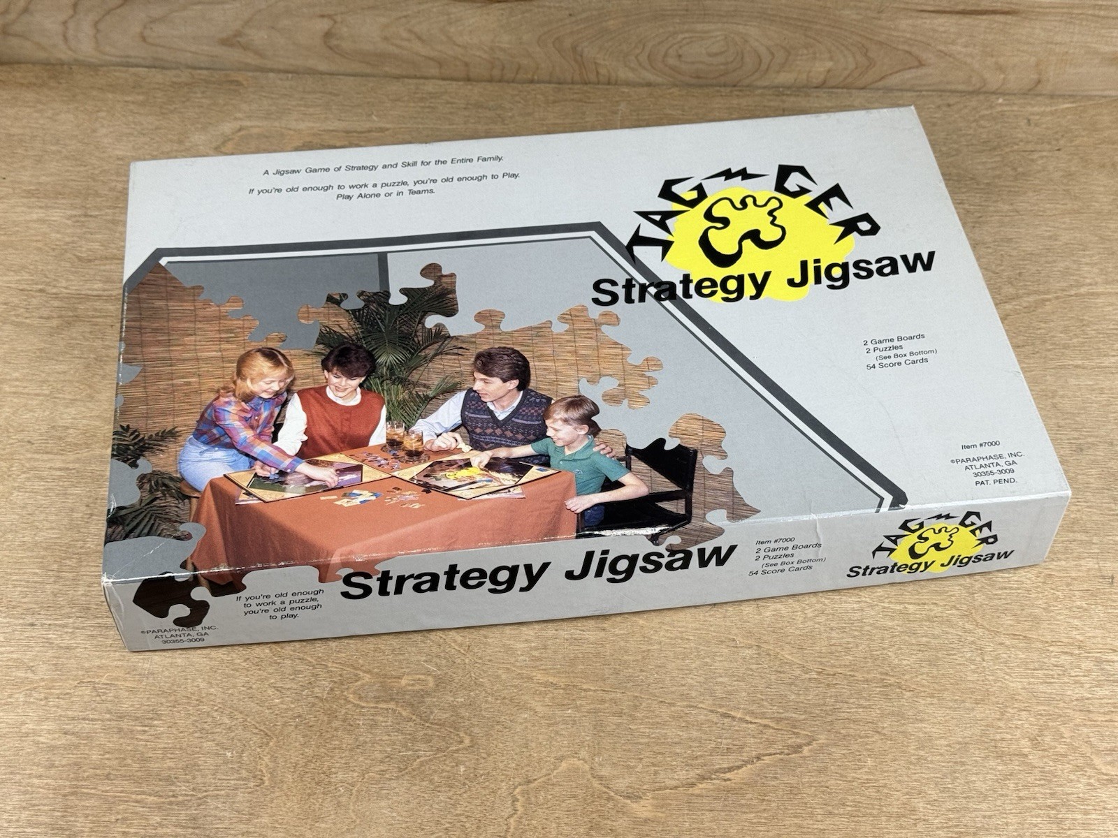 Vintage Jagger Strategy Jigsaw Puzzle Competition Board Game Paraphrase 1985