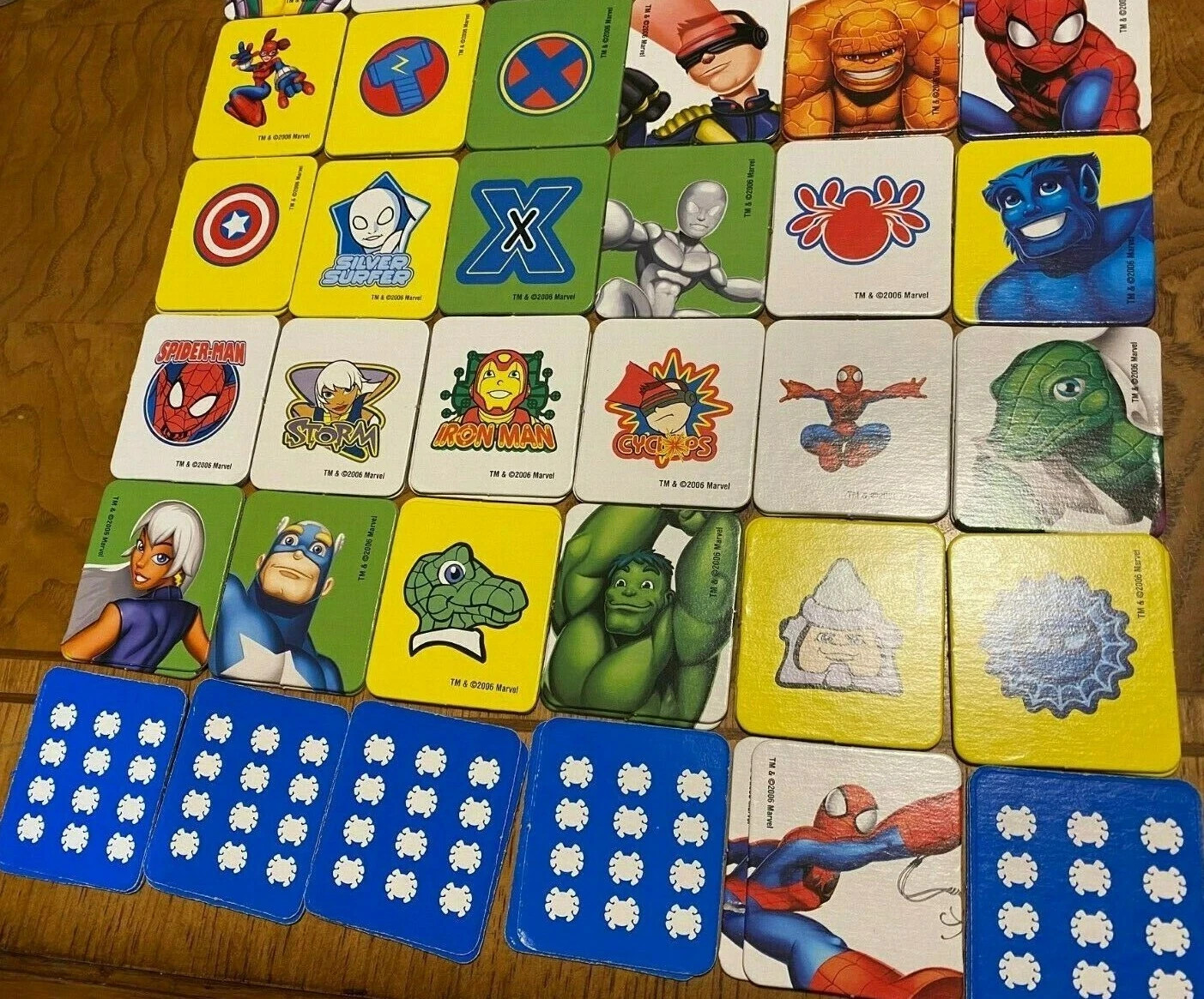 Marvel SPIDER-MAN & FRIENDS Complete Matching Card Game Memory 72 Cards (NO BOX)